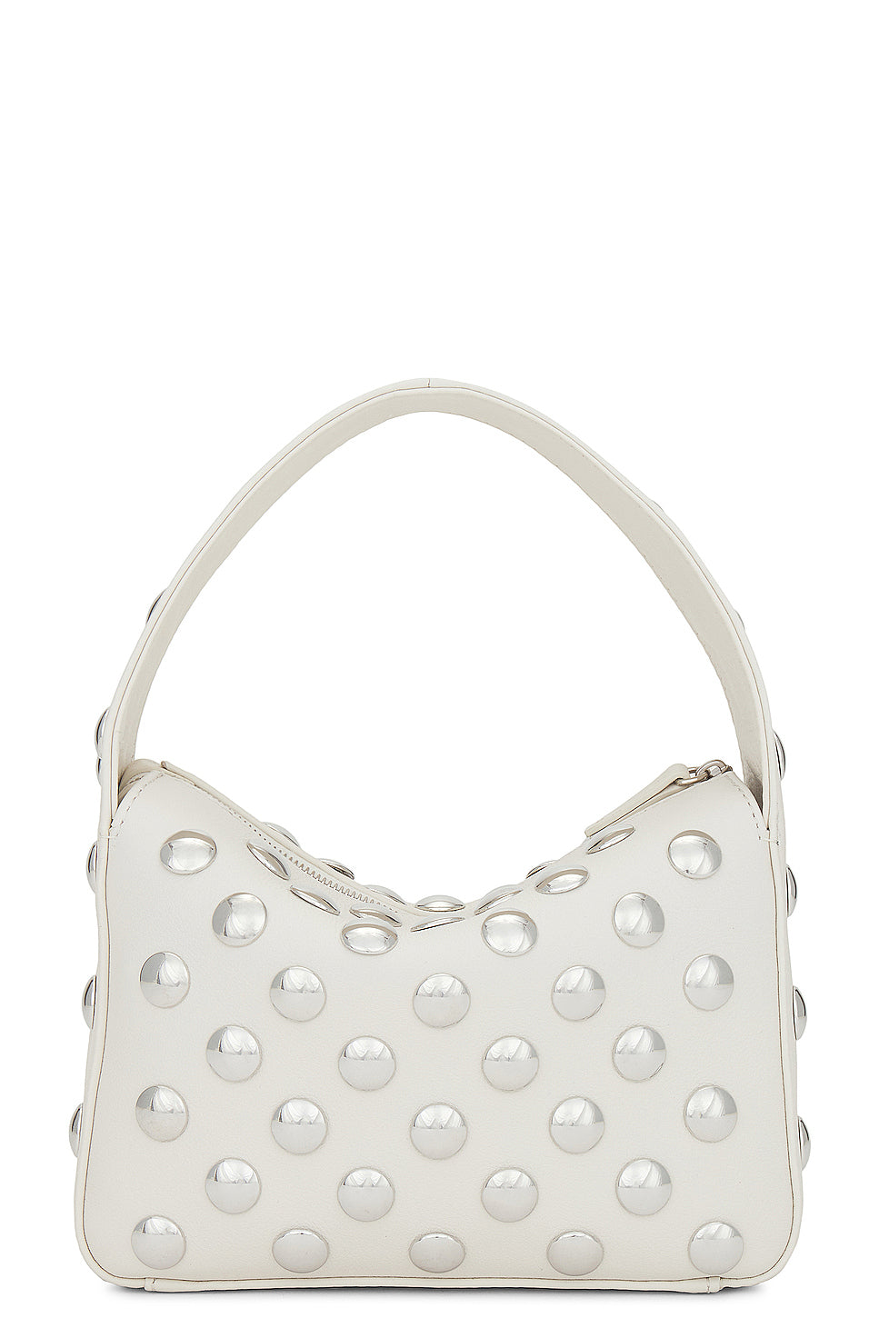 Elena Small Silver Stud Shoulder Bag