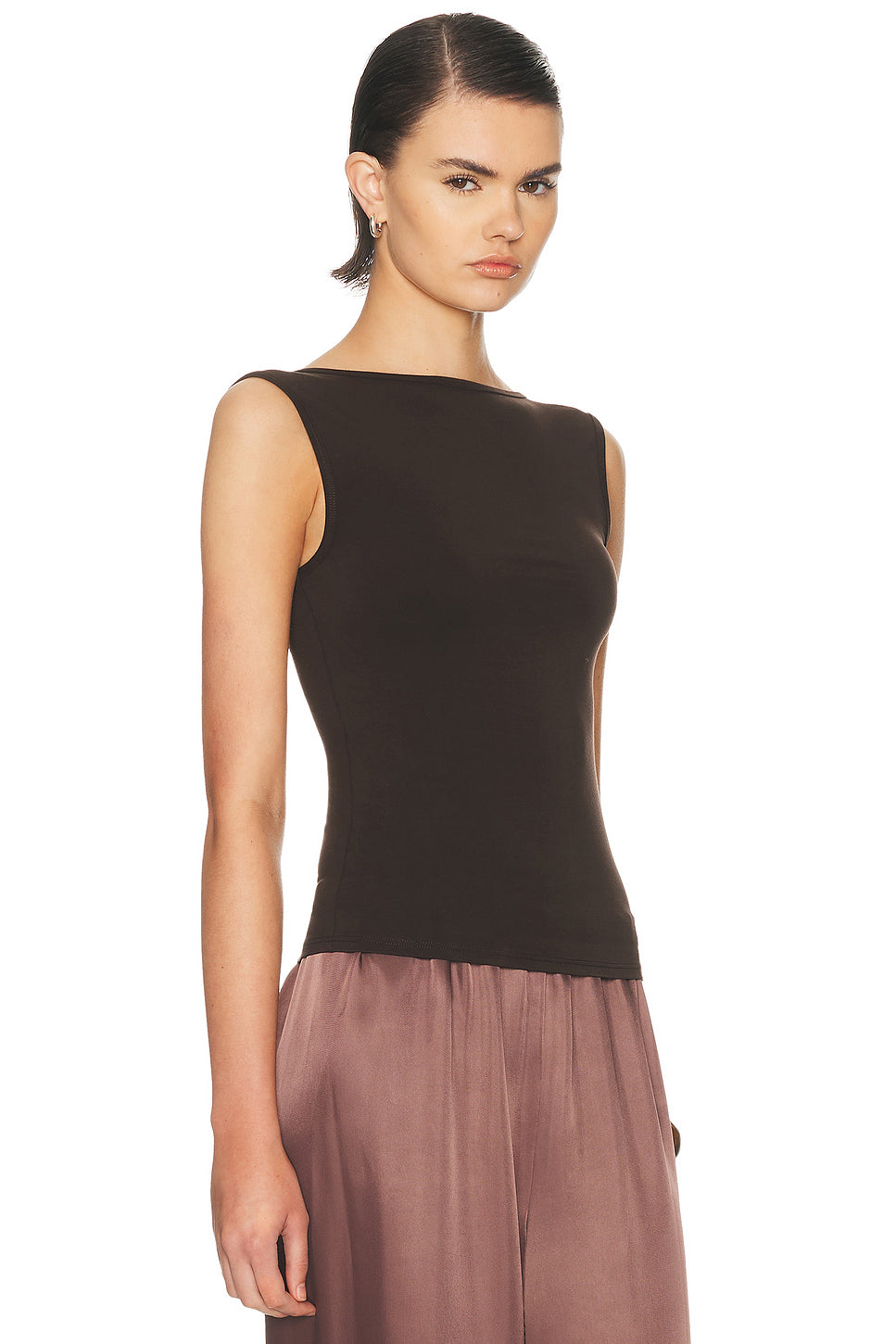 Bateau Sleeveless Top
