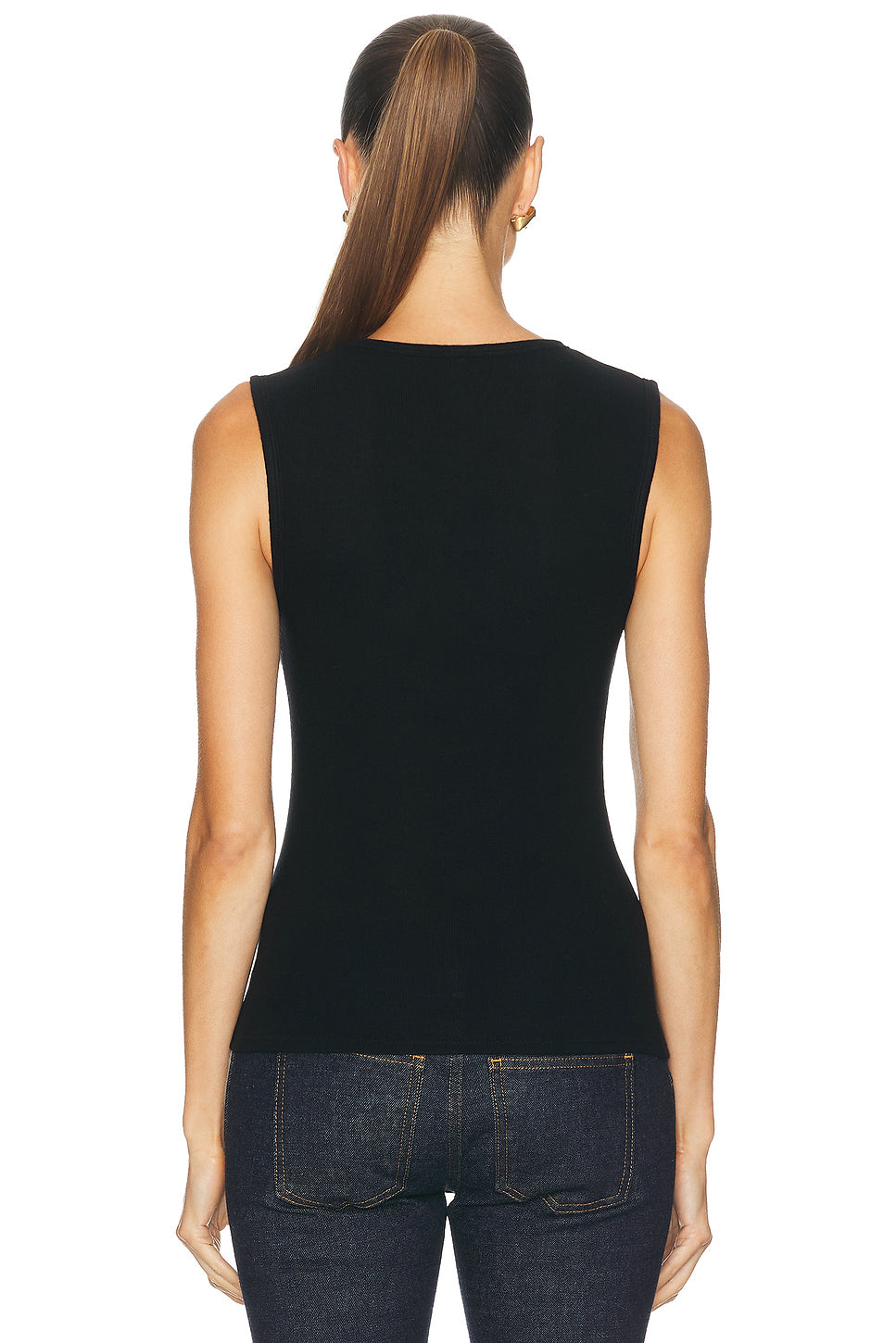 Brushed Hacci High Tank Top