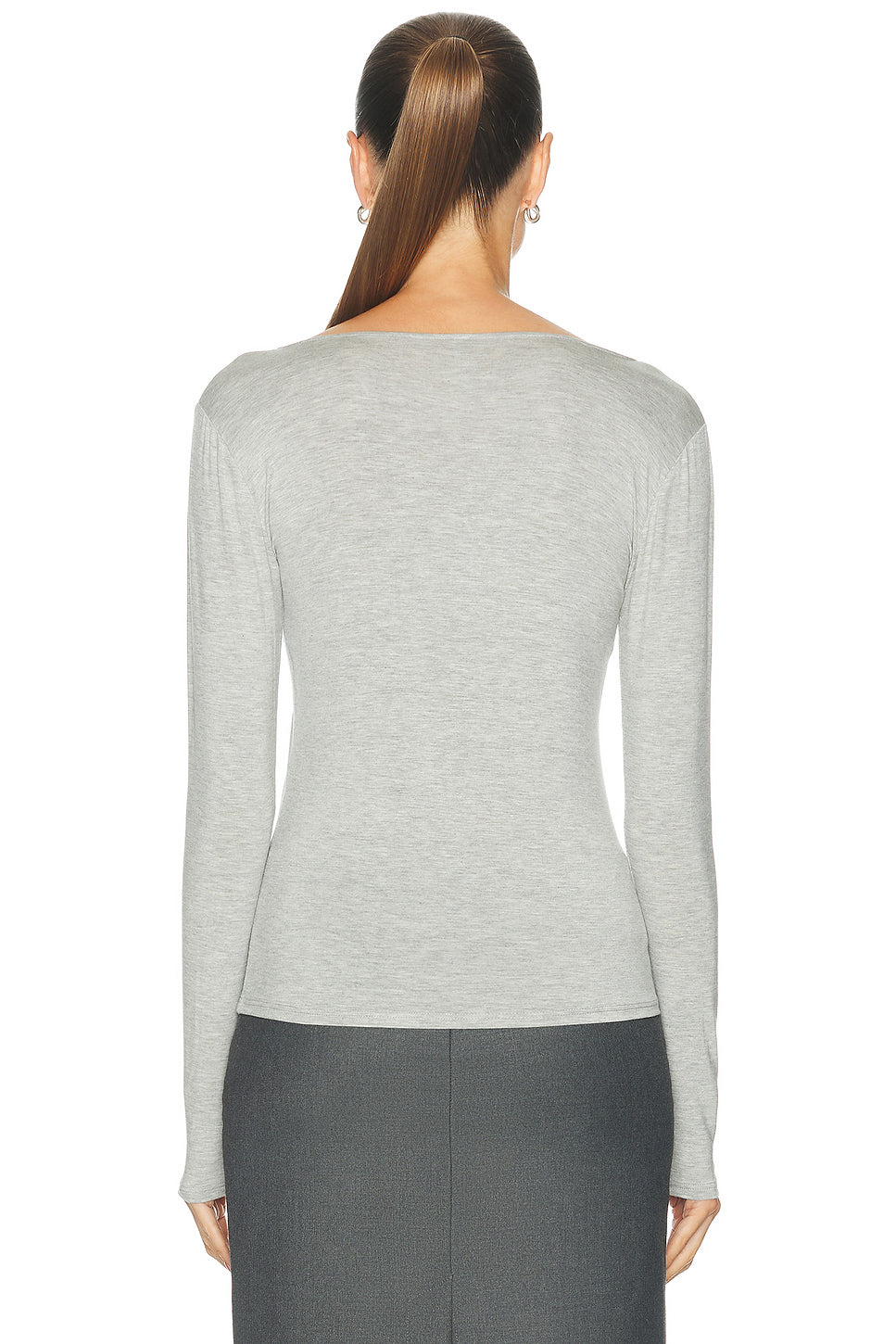 V-Neck Long Sleeve Top