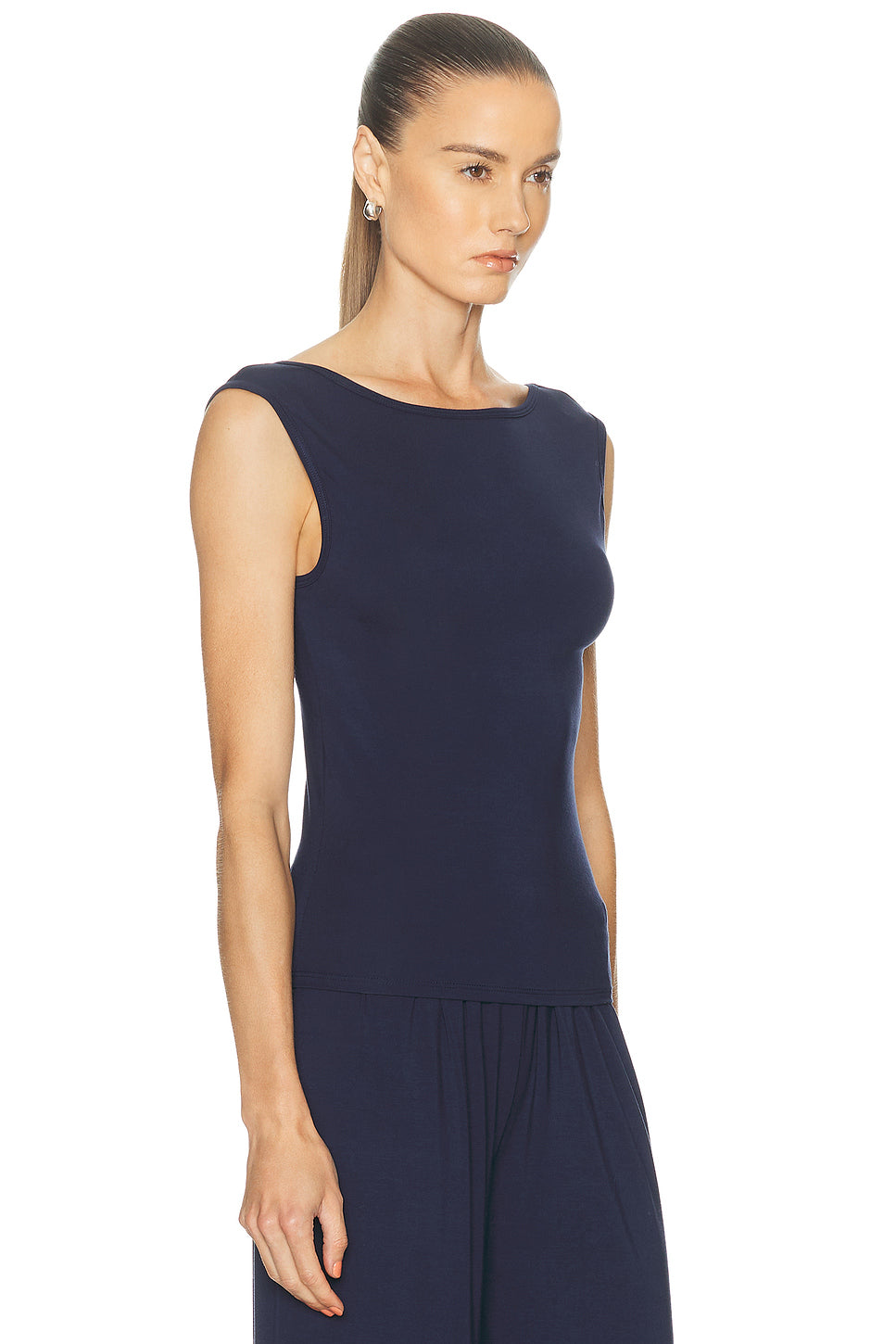 Bateau Sleeveless Top