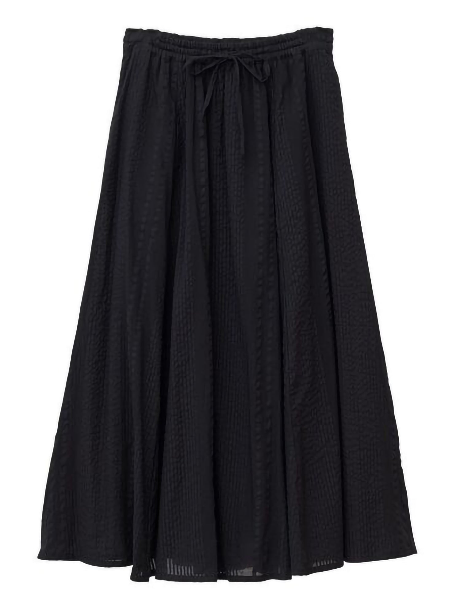 Kaien Seersucker Gathered Skirt