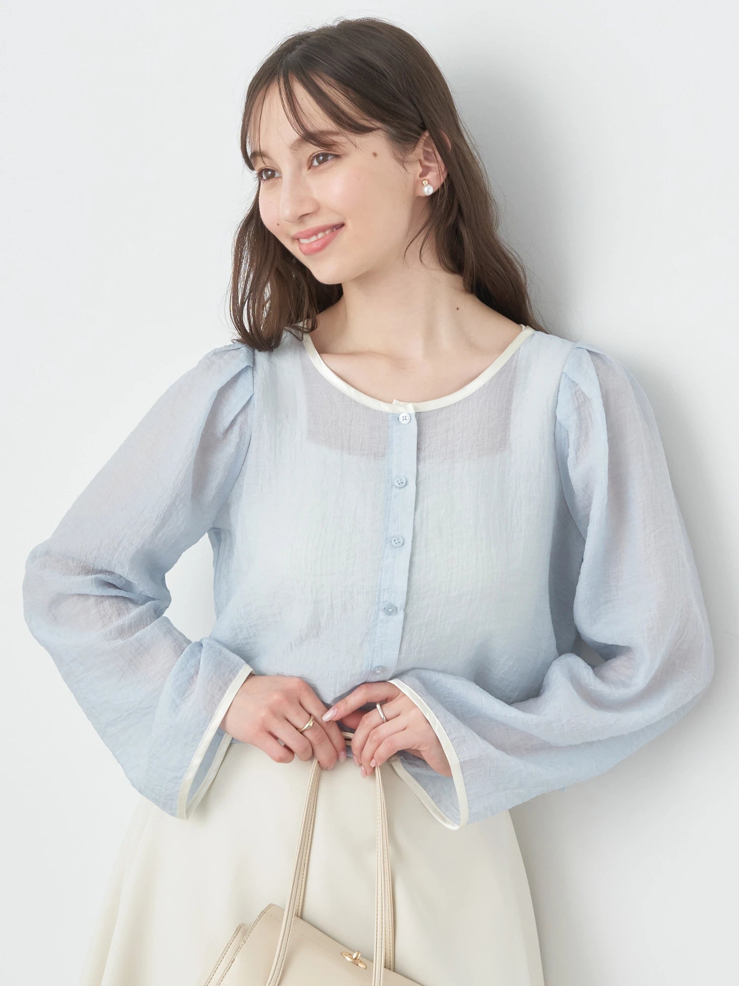 Kaito Sheer Piping Shirt