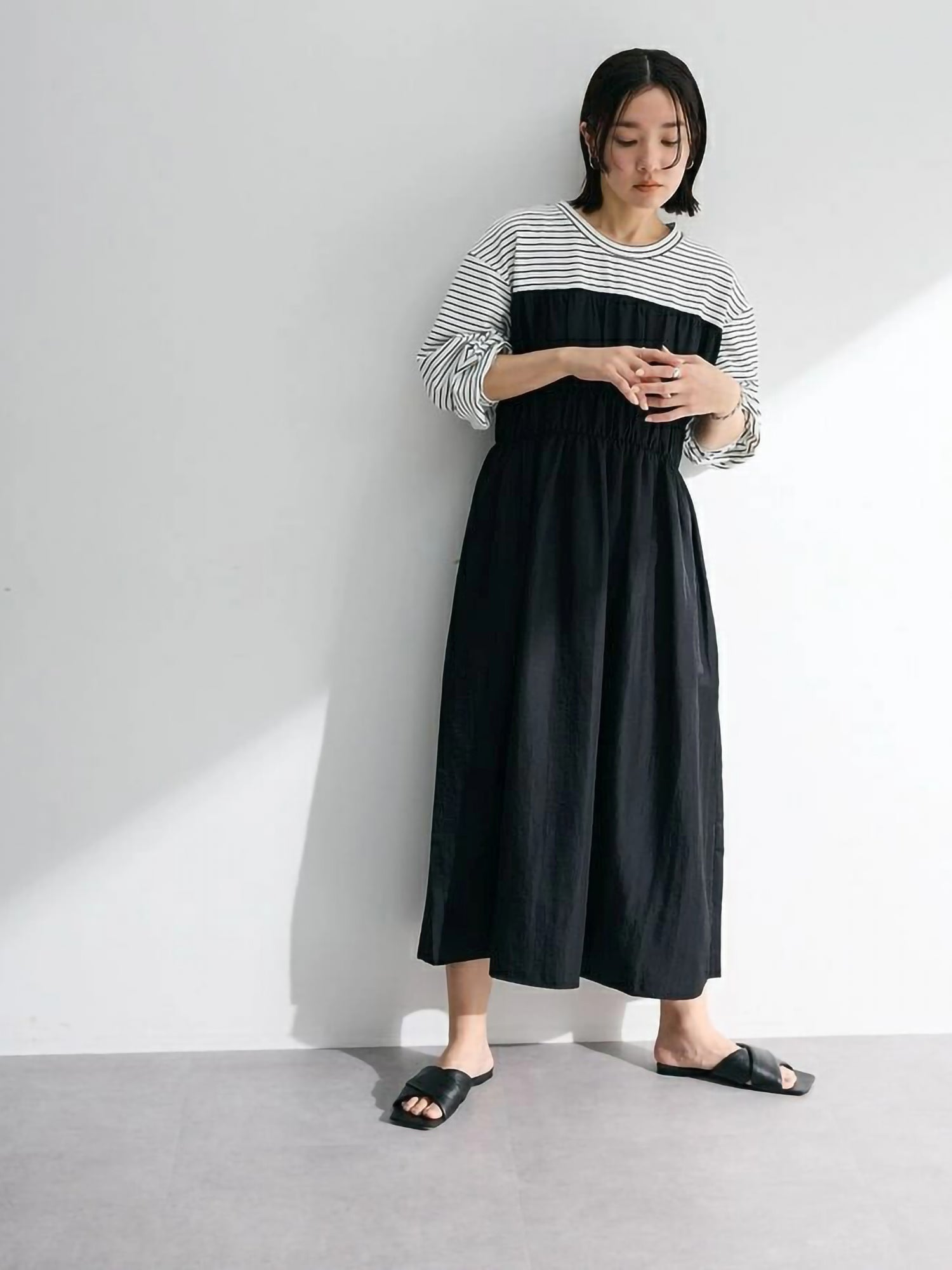 Kamari Shirred Docking Dress