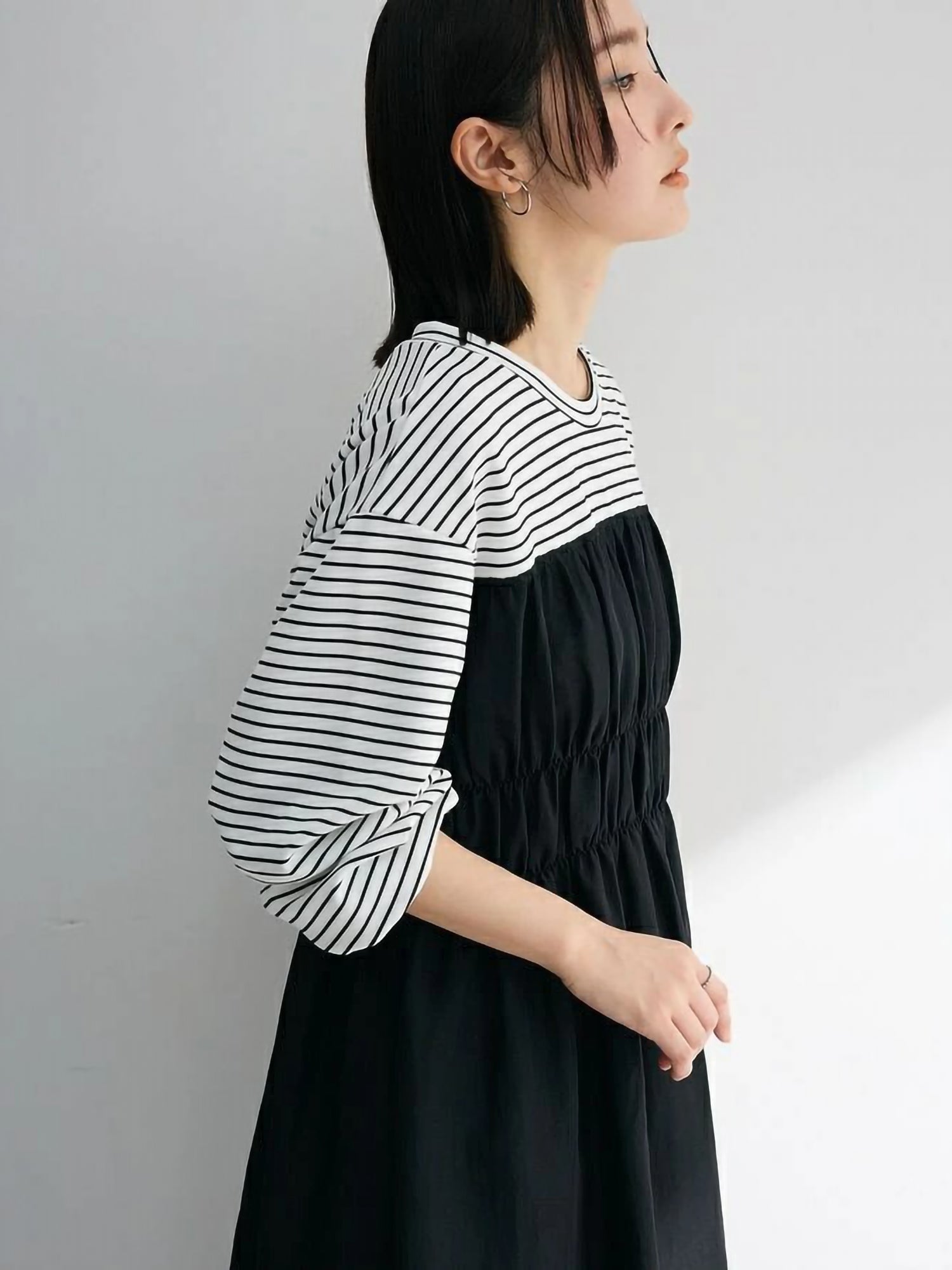 Kamari Shirred Docking Dress