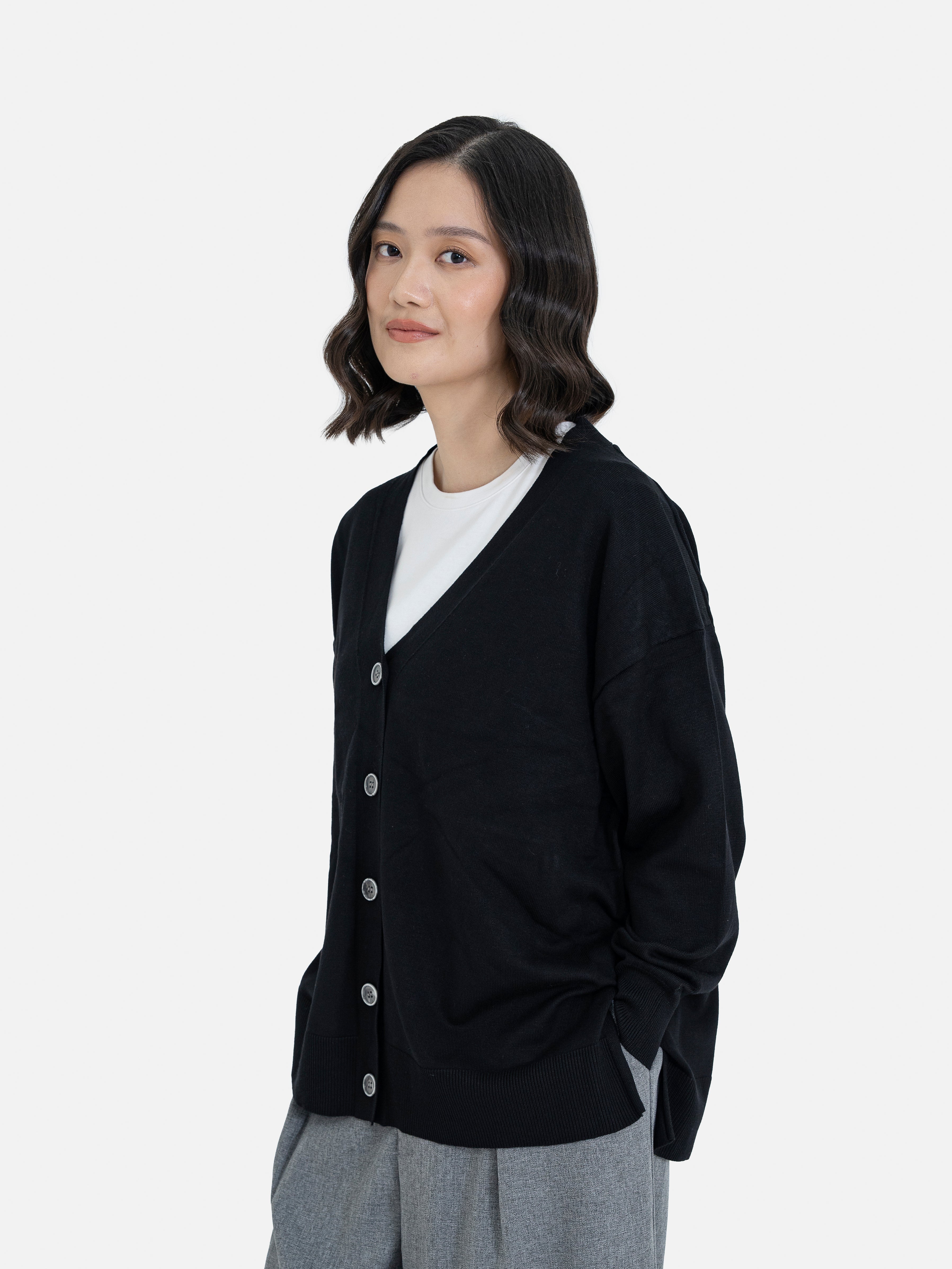 Kanami Loose V-Neck Cardigan