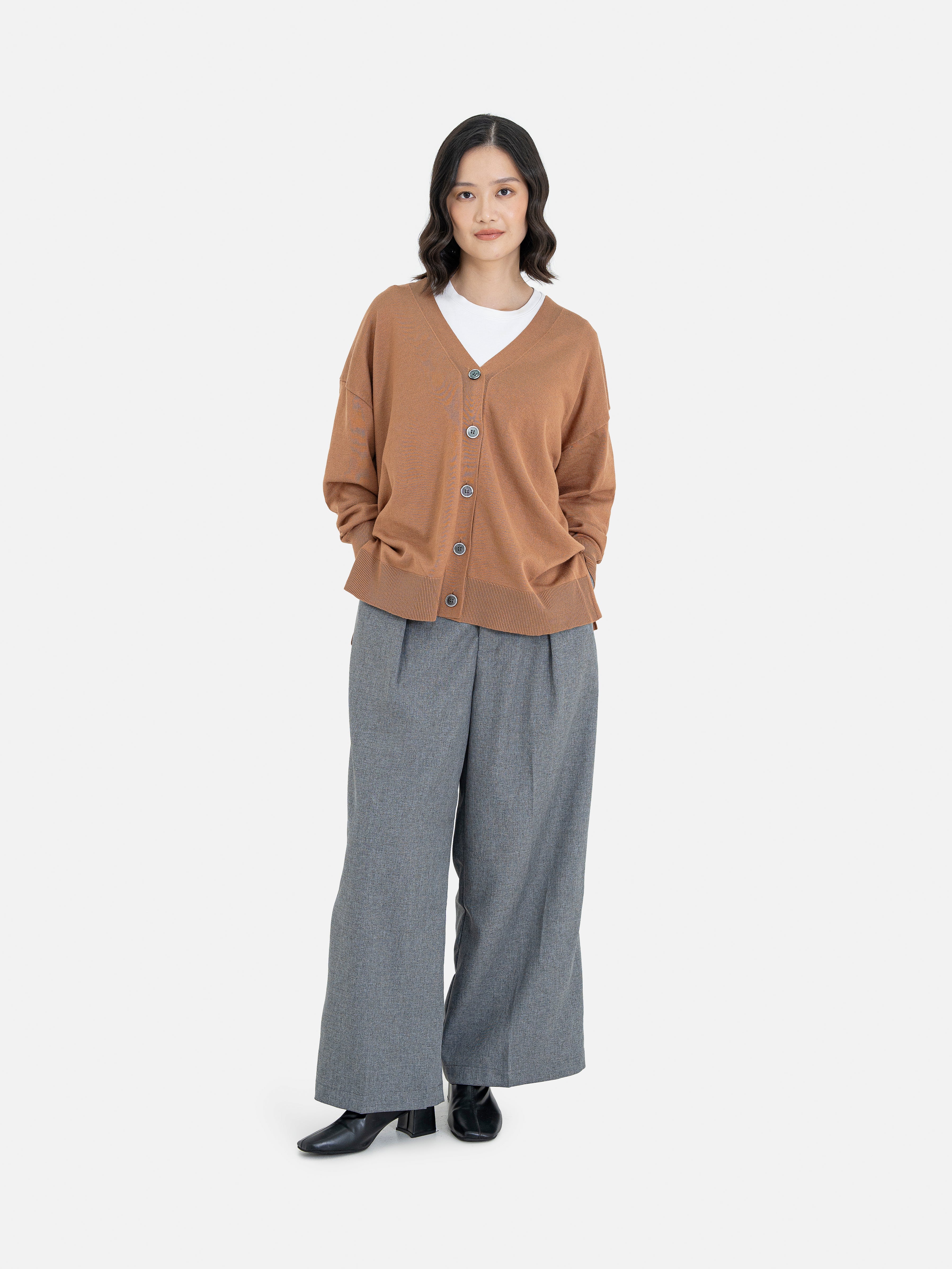 Kanami Loose V-Neck Cardigan