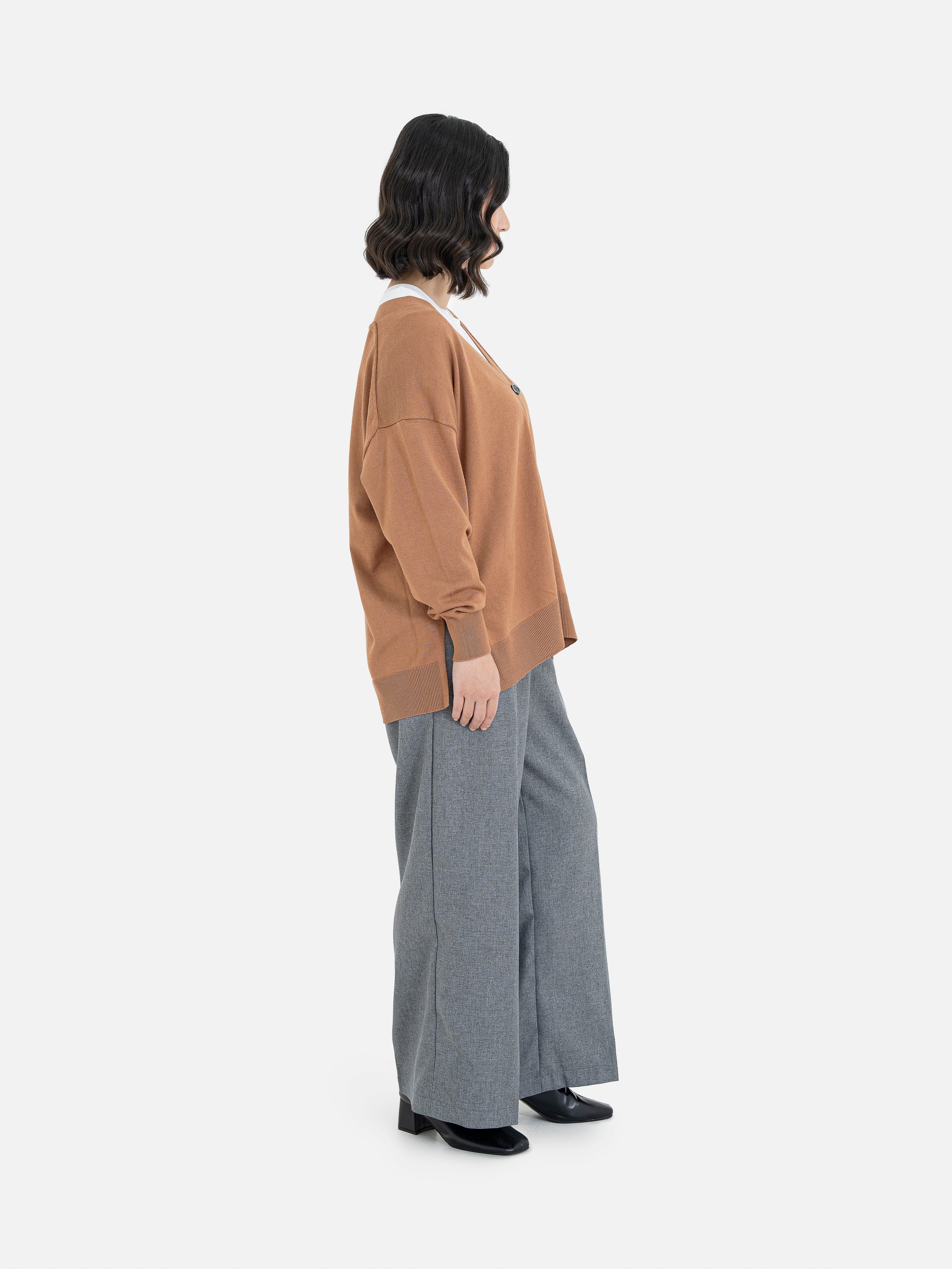 Kanami Loose V-Neck Cardigan
