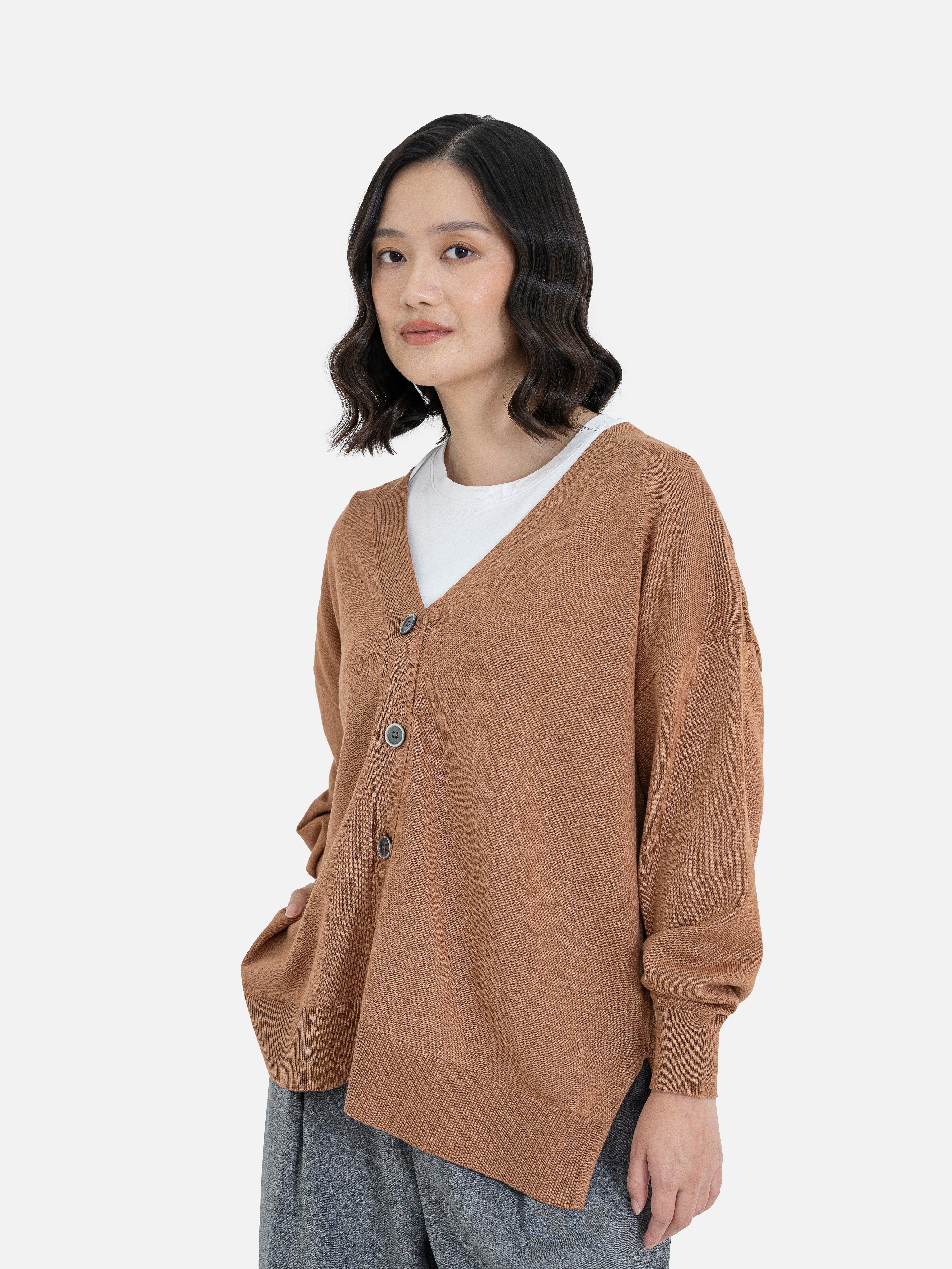 Kanami Loose V-Neck Cardigan