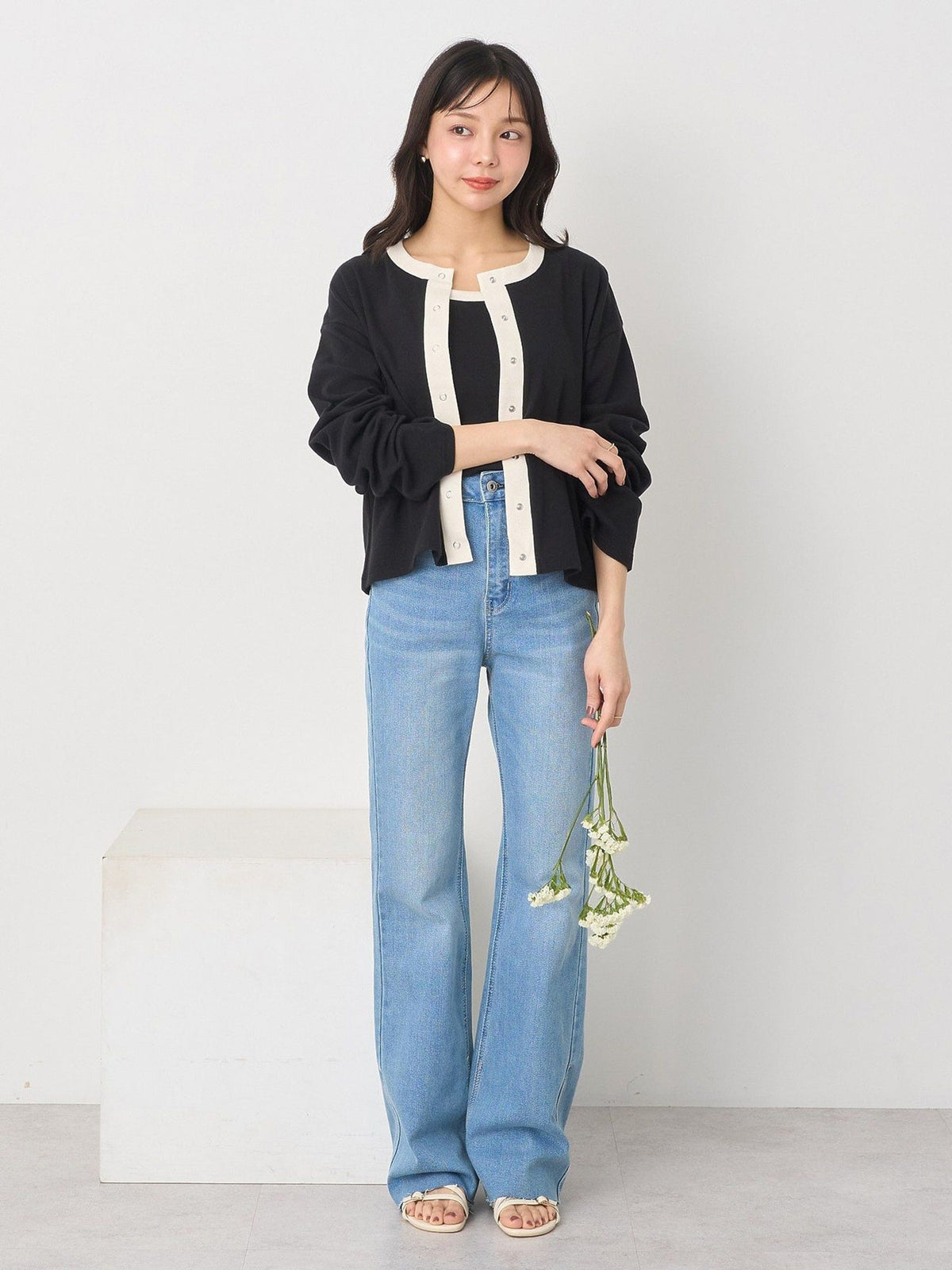 Kanzan Ribbed Cardigan Set