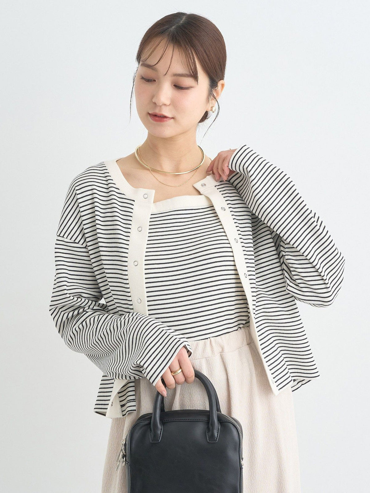 Kanzan Ribbed Cardigan Set