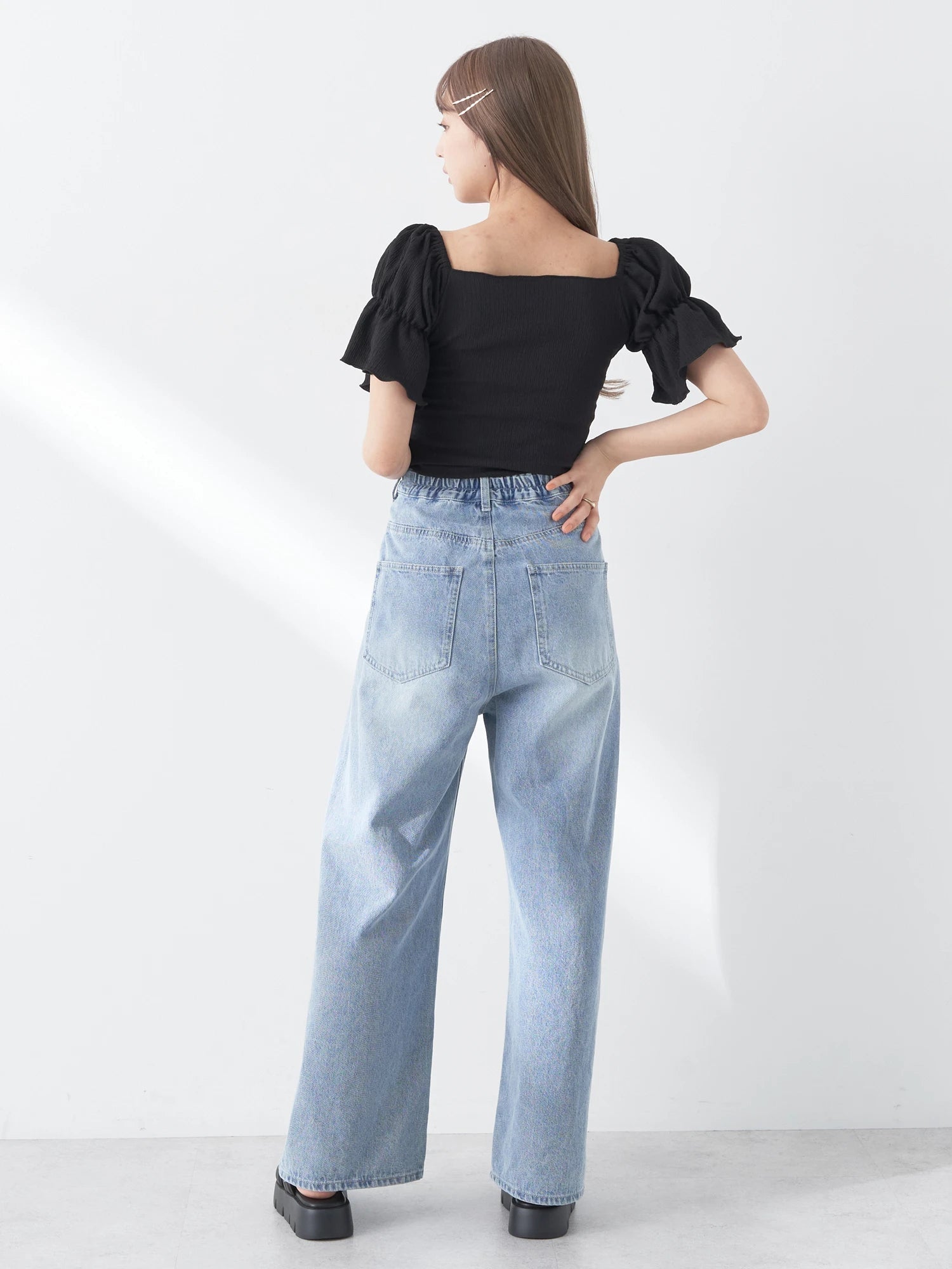 Kenzi Tuck Hook Denim Pants