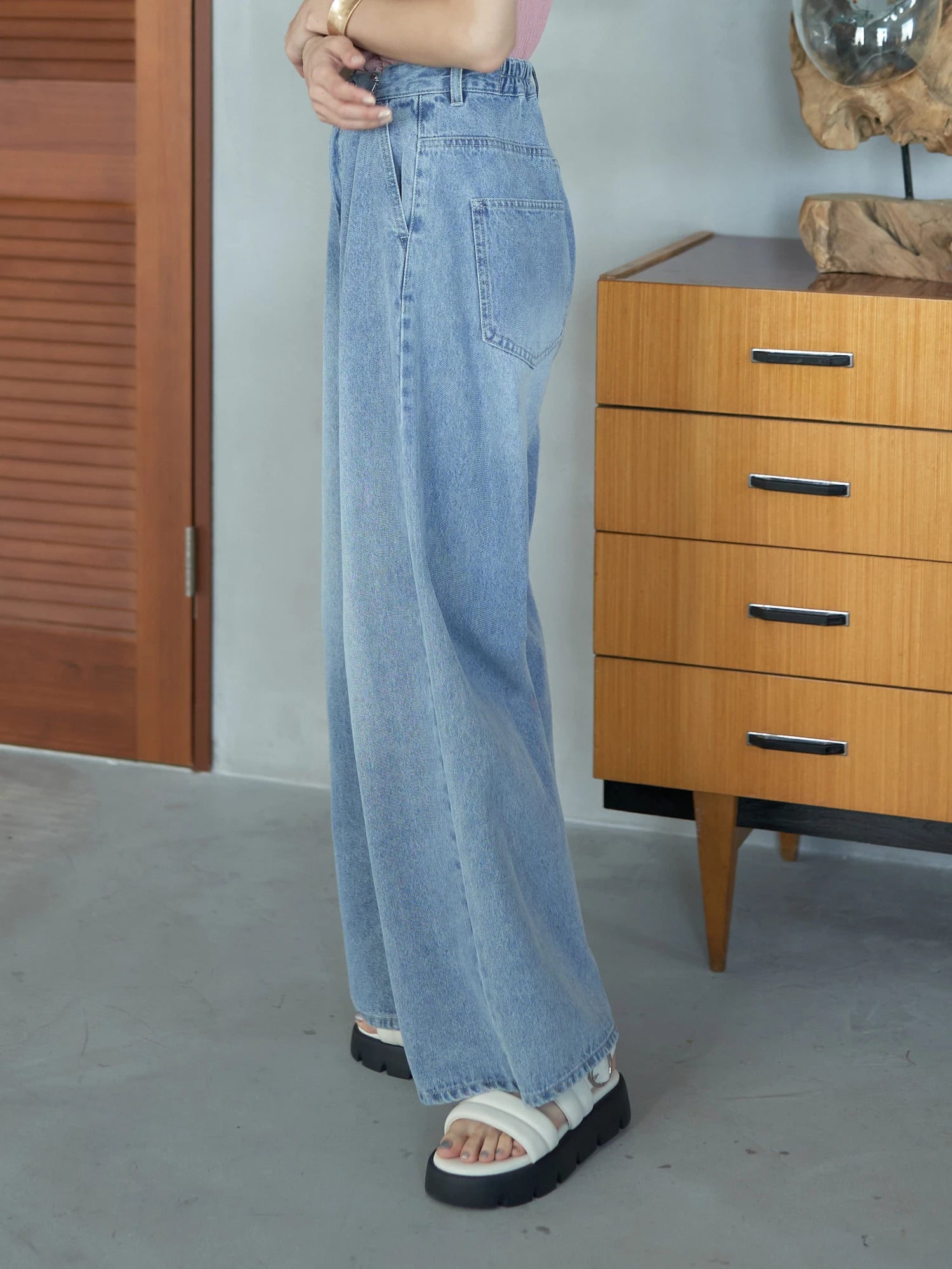 Kenzi Tuck Hook Denim Pants