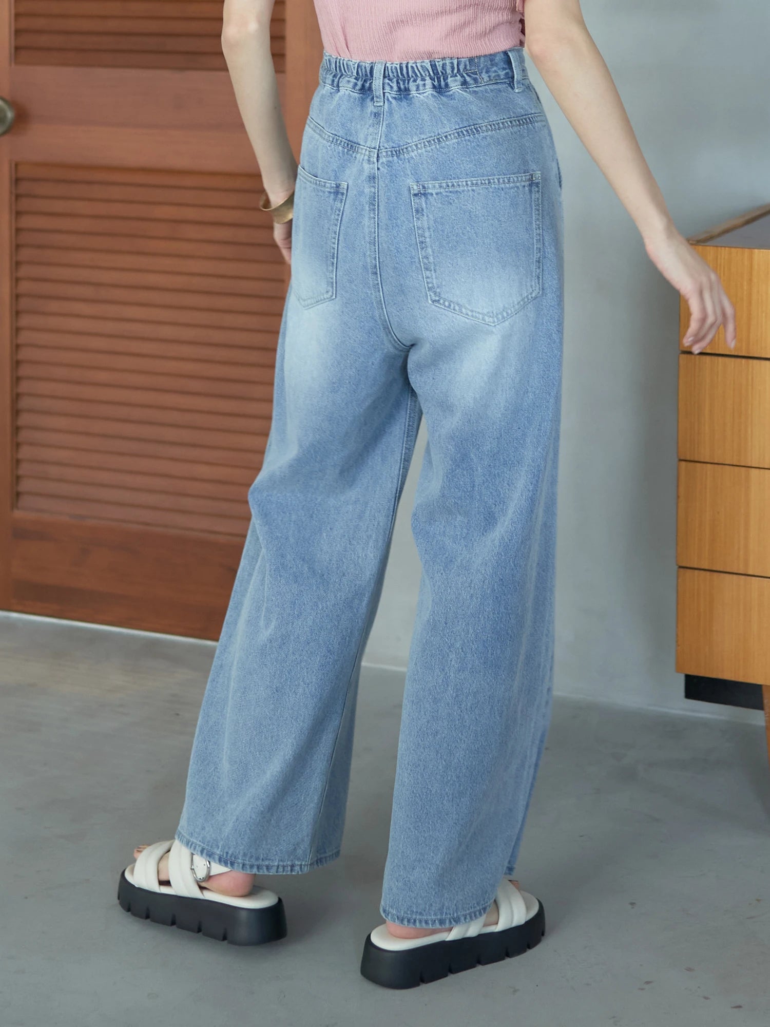 Kenzi Tuck Hook Denim Pants