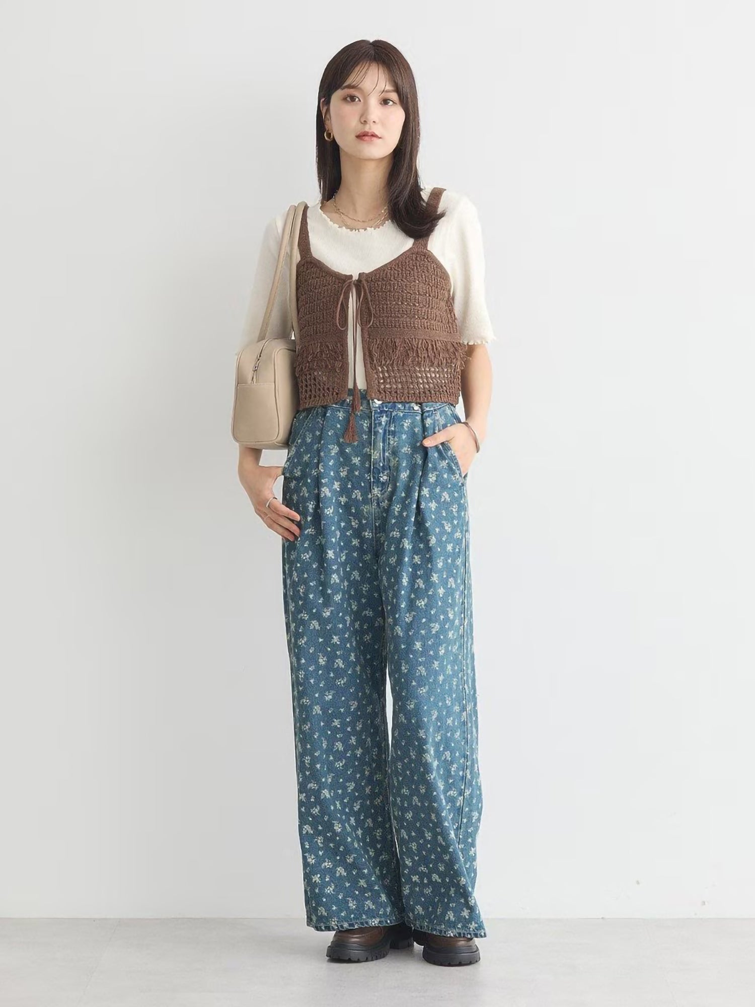 Kenzi Tuck Hook Denim Pants
