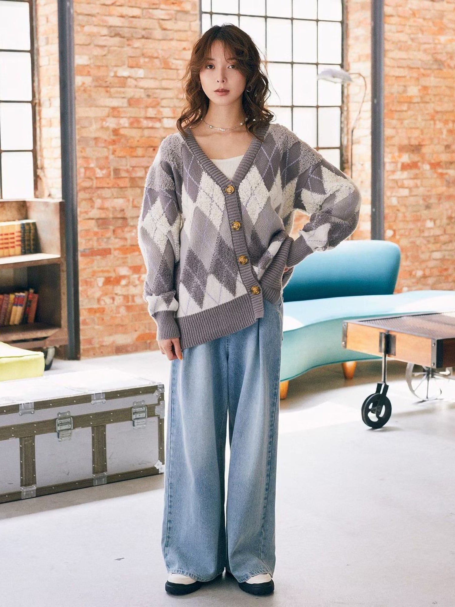 Kenzi Tuck Hook Denim Pants