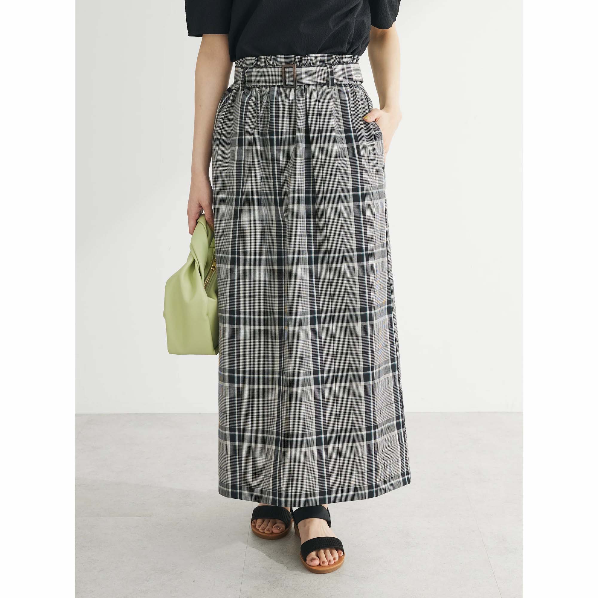 Khansai Buckle Belt Skirt