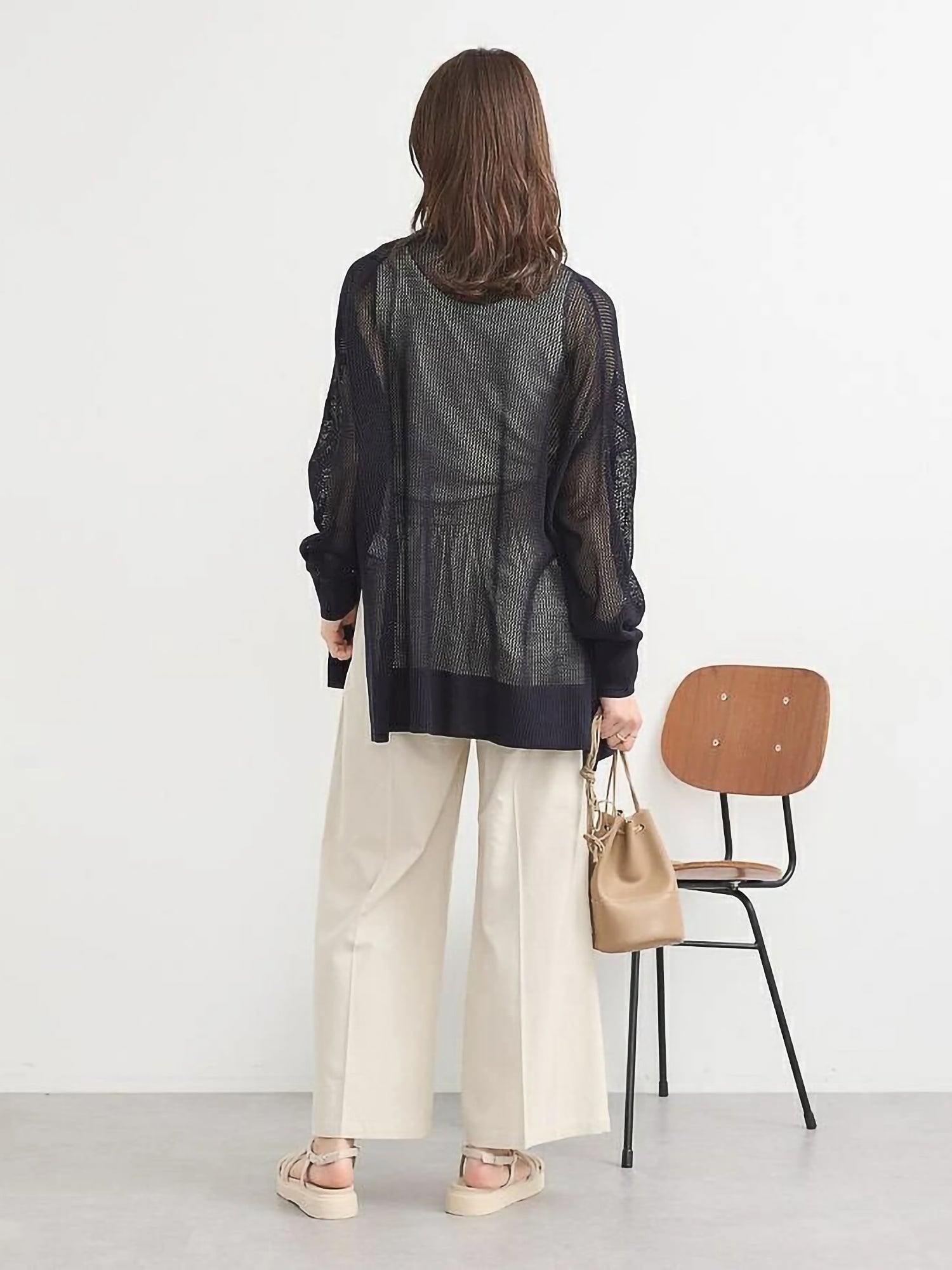 Kiomi Mesh Loose Cardigan
