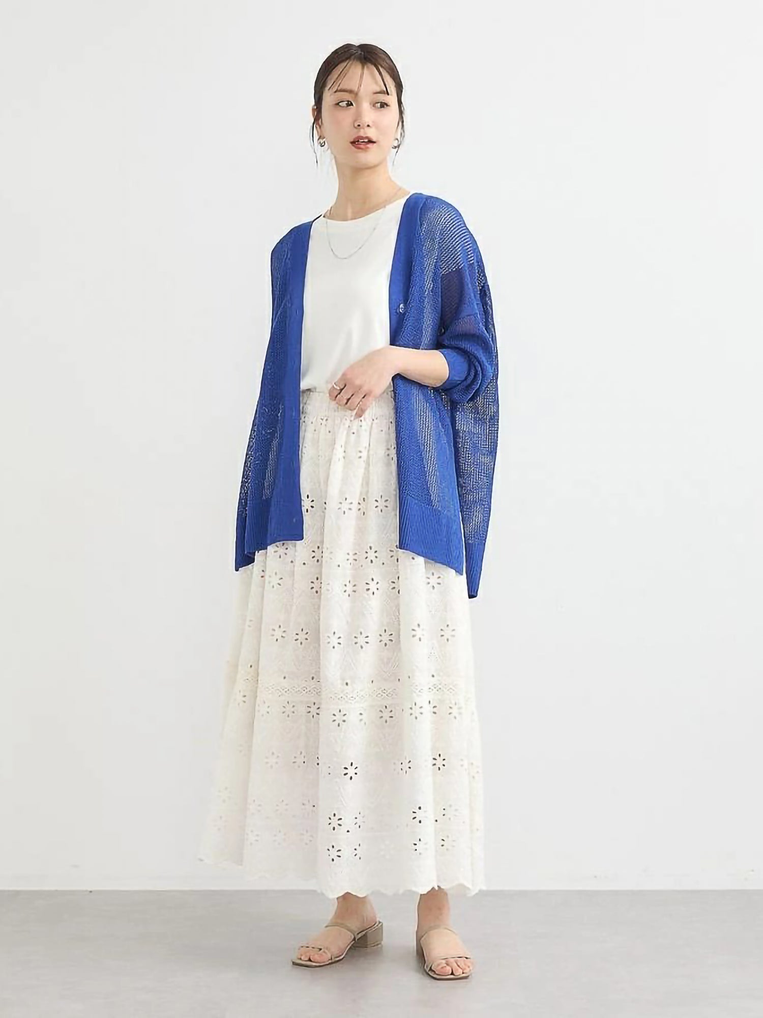 Kiomi Mesh Loose Cardigan