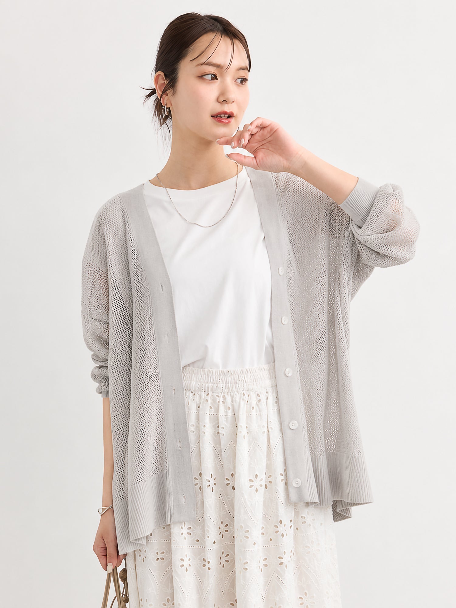 Kiomi Mesh Loose Cardigan