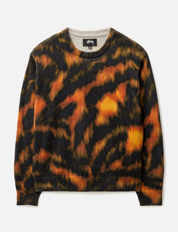 Printed Fur Sweater