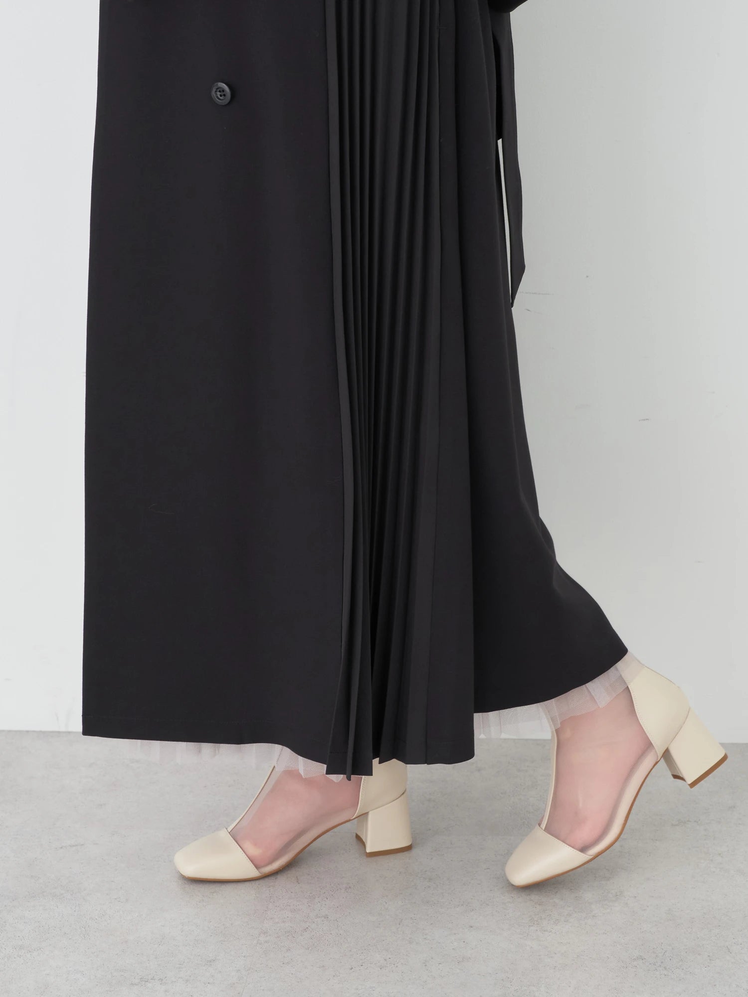 Kodachi Side Pleated Long Outer