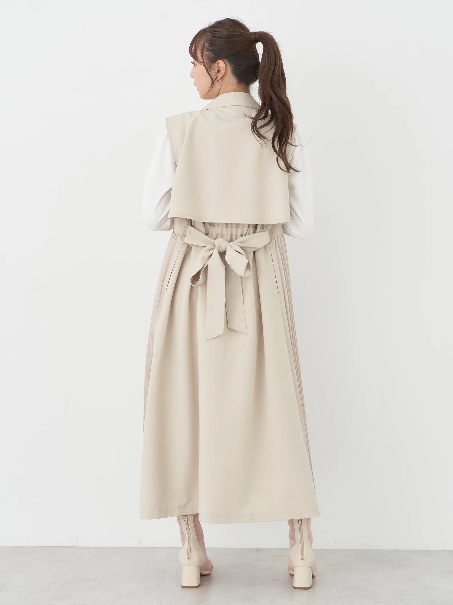 Kodachi Side Pleated Long Outer