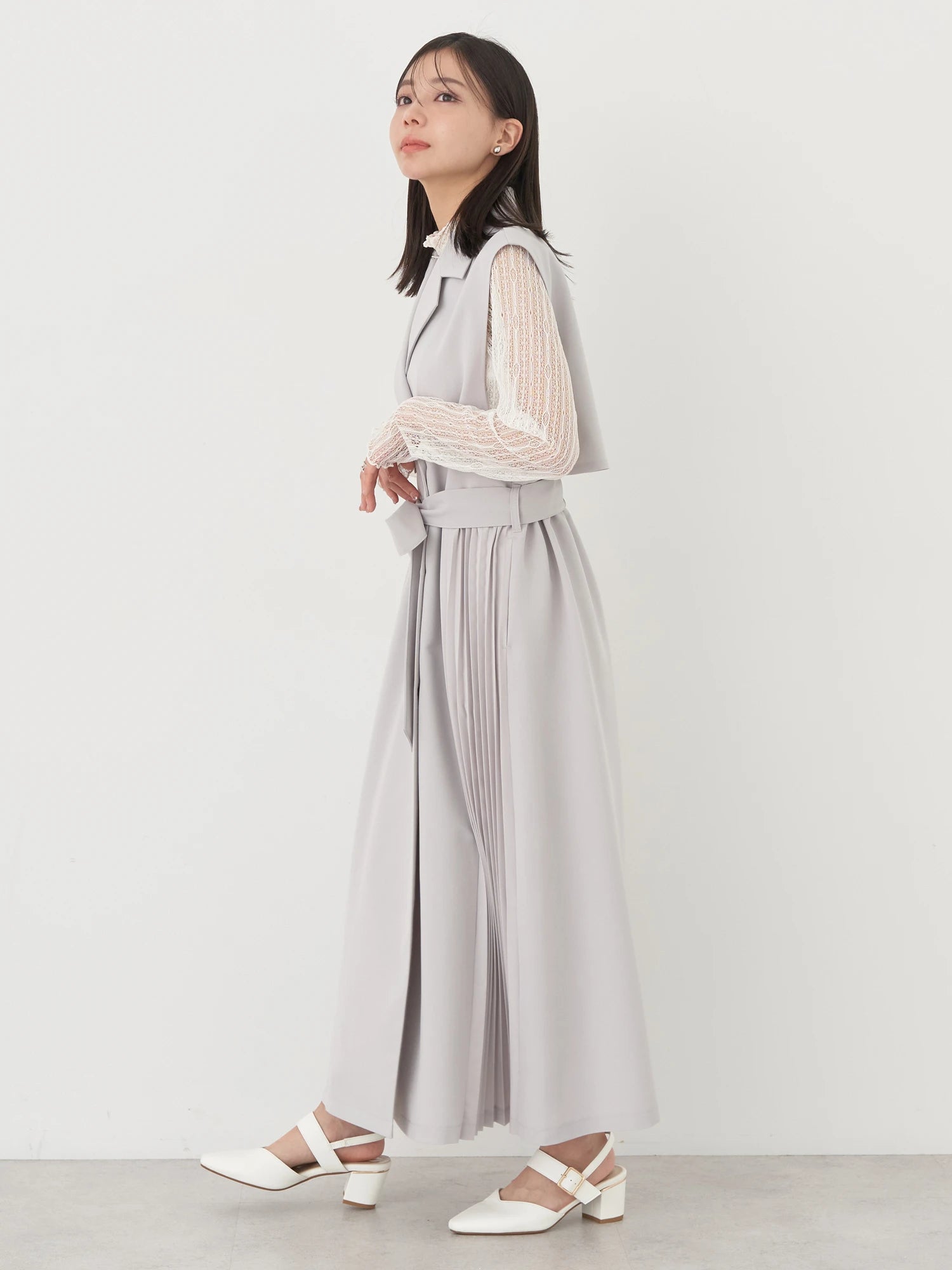 Kodachi Side Pleated Long Outer