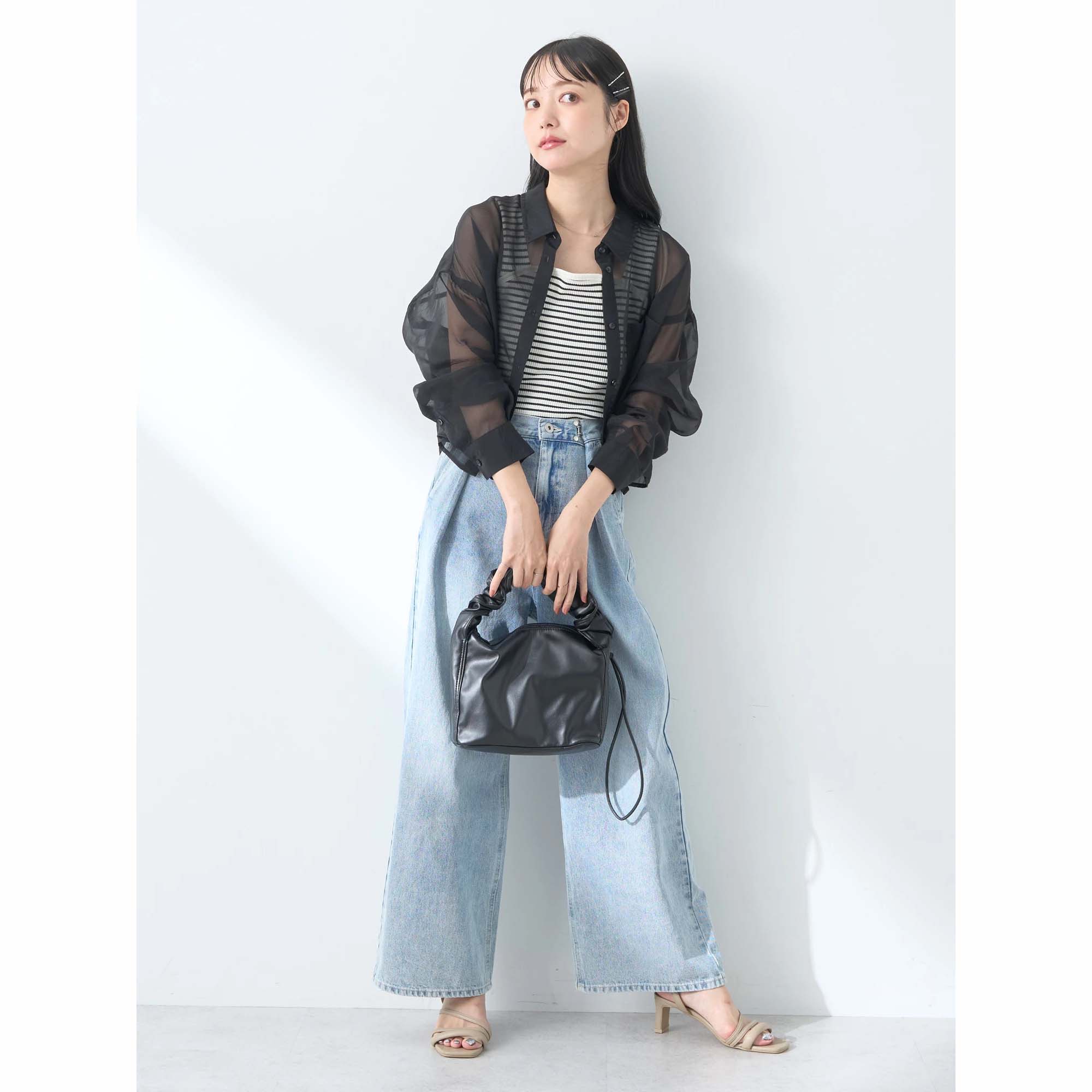 Kyushu Sleeve Slit Cropped Shirt