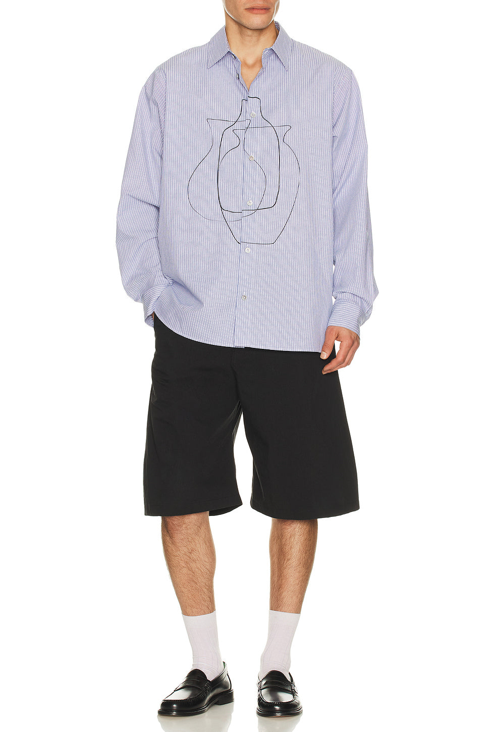 Belted Curved Shorts