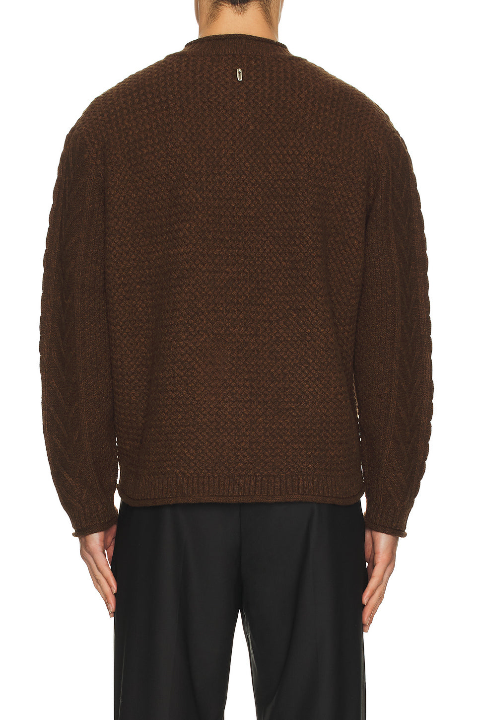 Twisted Round Neck Cardigan