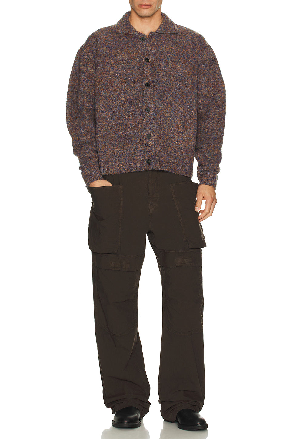 Boucle Button Down Cardigan