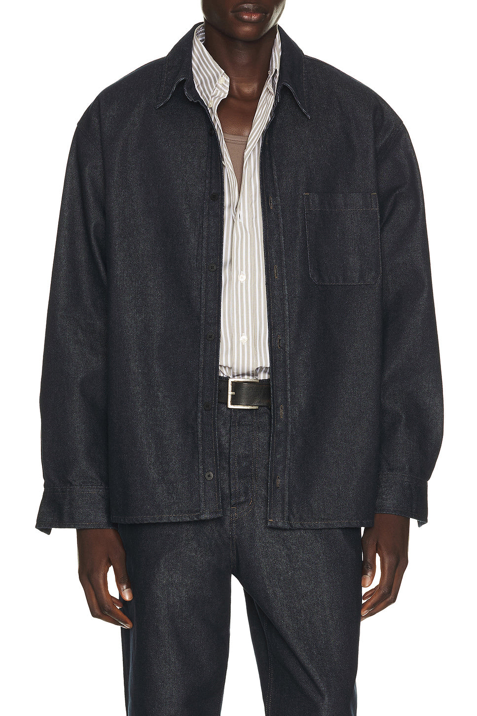 Denim Over Shirt