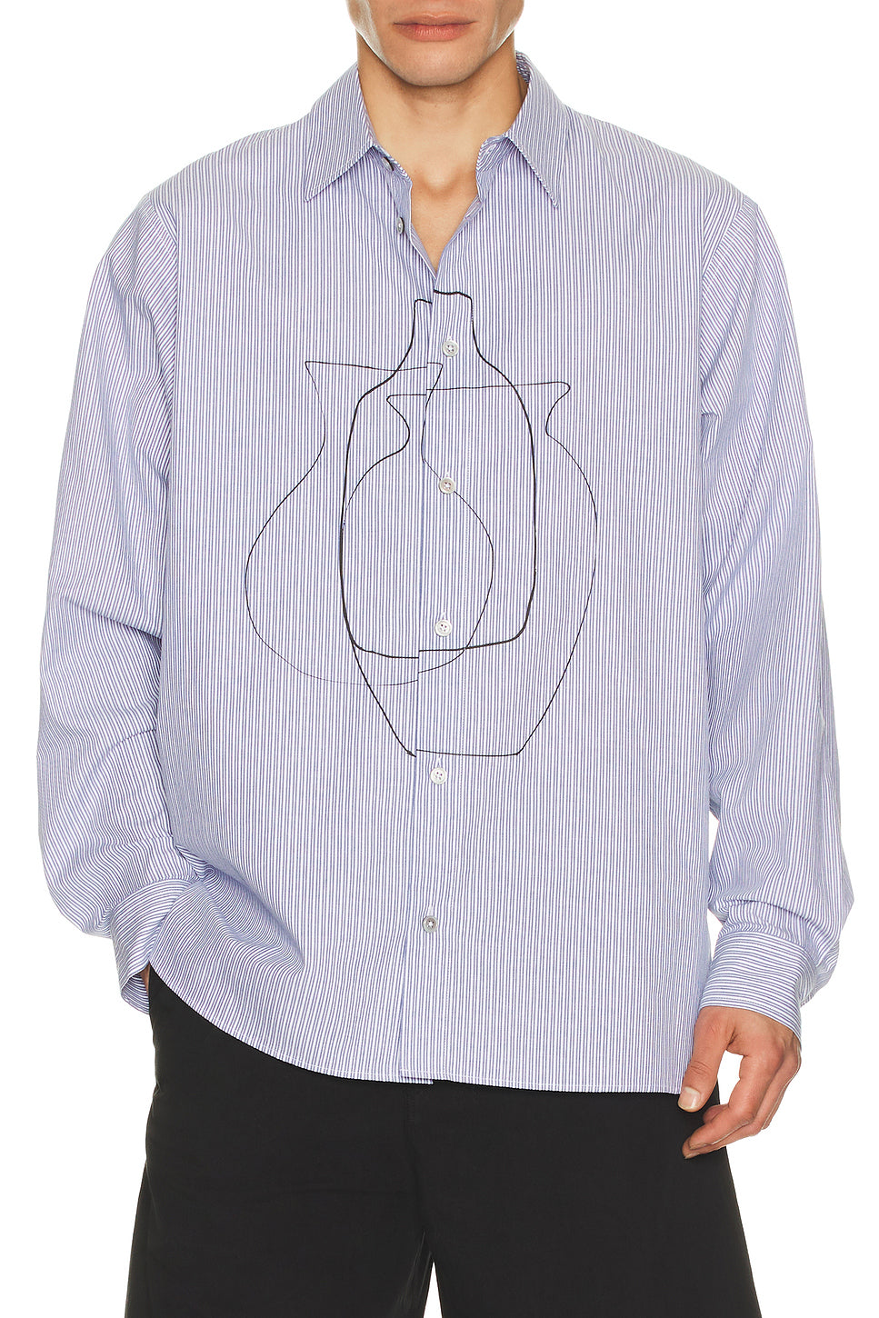 Printed Striped Shirt