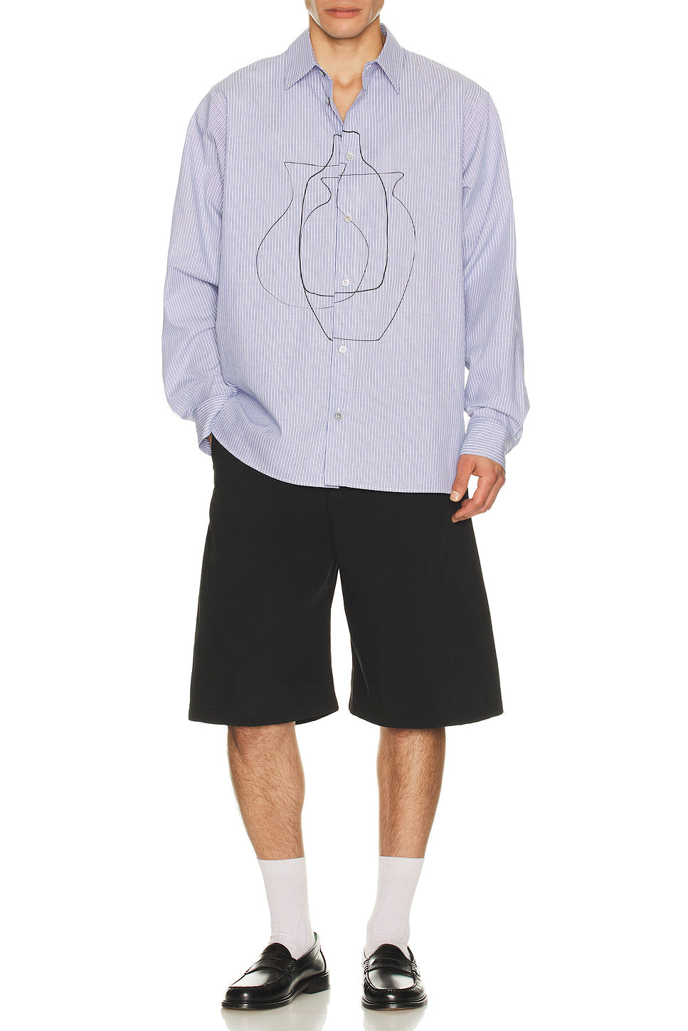 Printed Striped Shirt