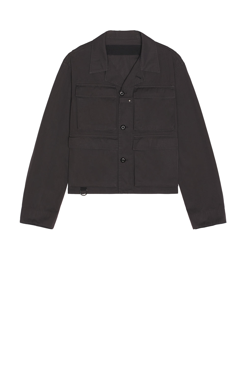 Compact Cotton Twill Short Utility Jacket