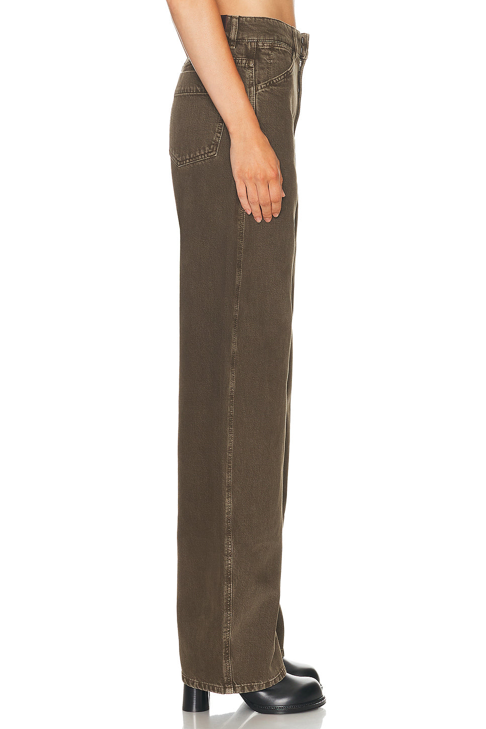 High Waisted Barrel Leg