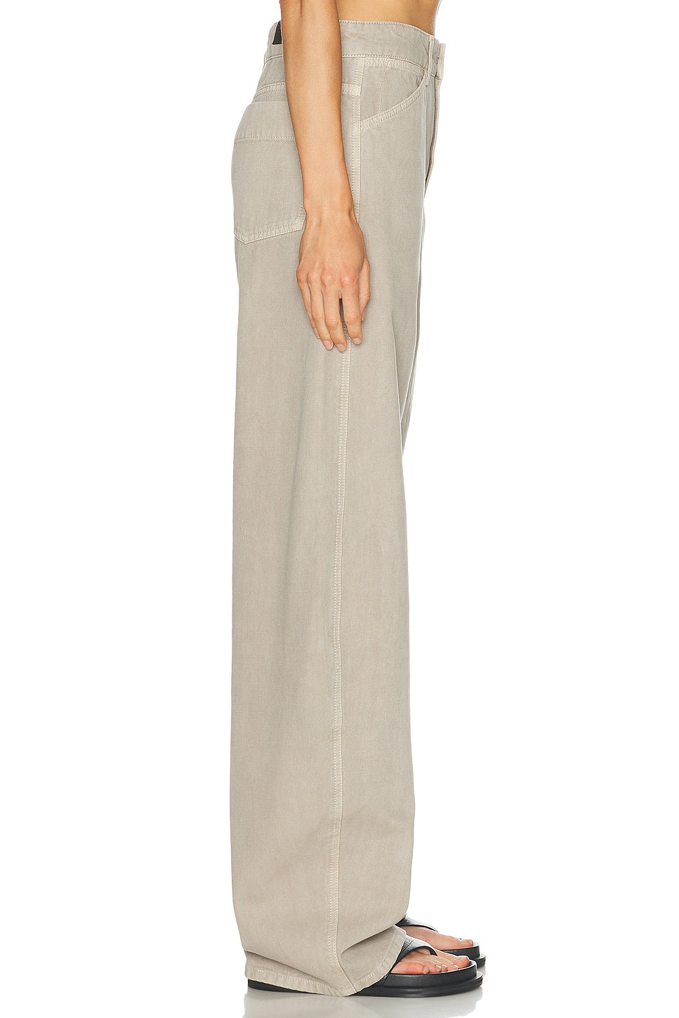 High Waisted Curved Leg