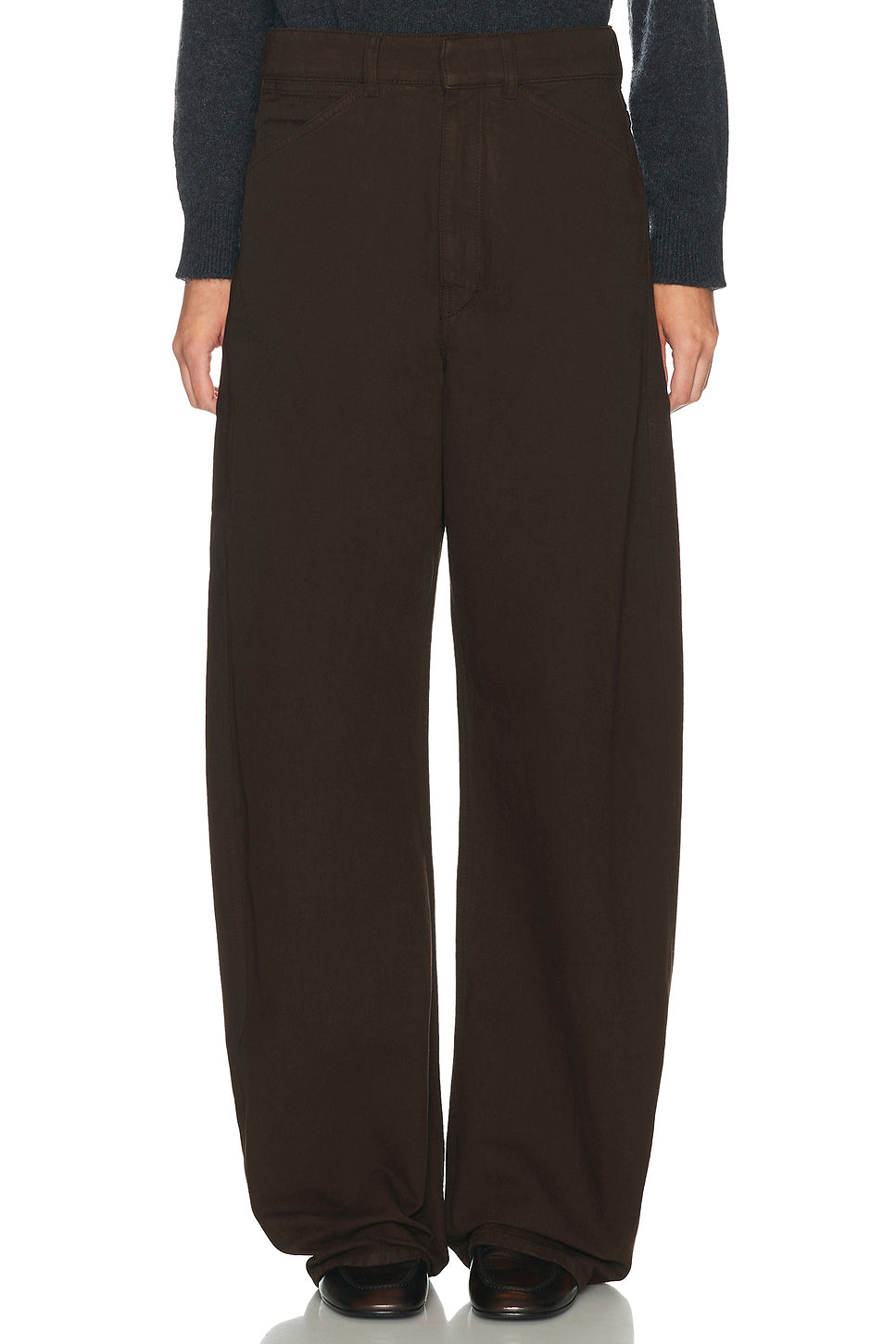 High Waisted Curved Pants