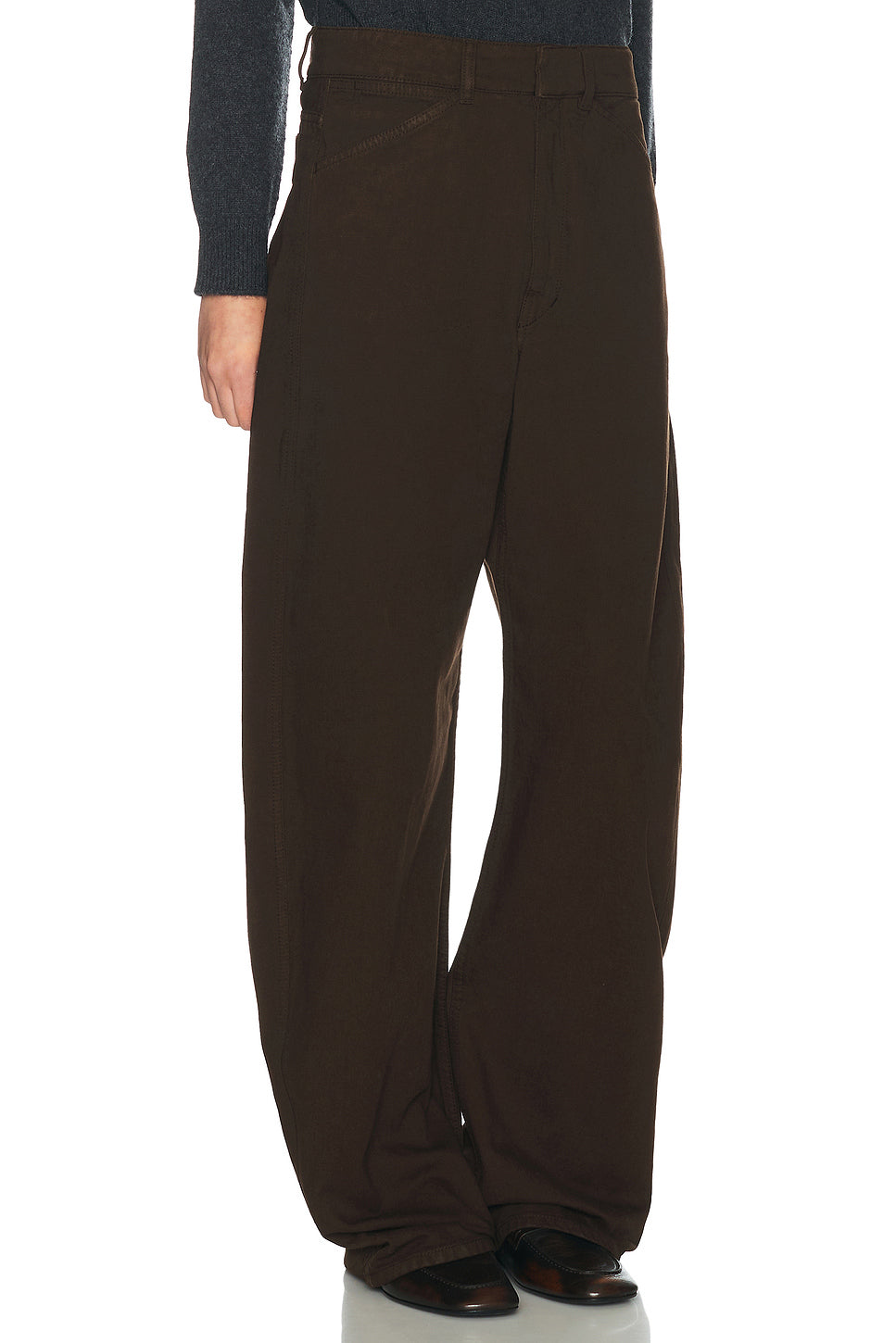 High Waisted Curved Pants