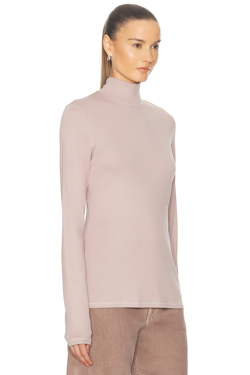 Rib Turtleneck Top