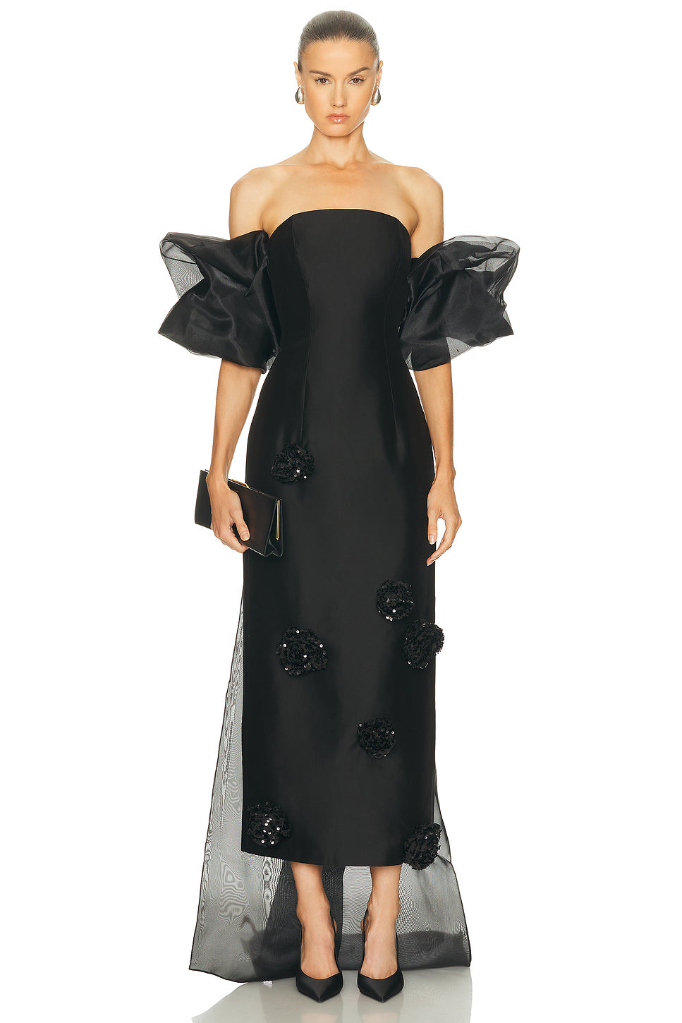 Zayna Embellished Maxi Dress & Cape Set