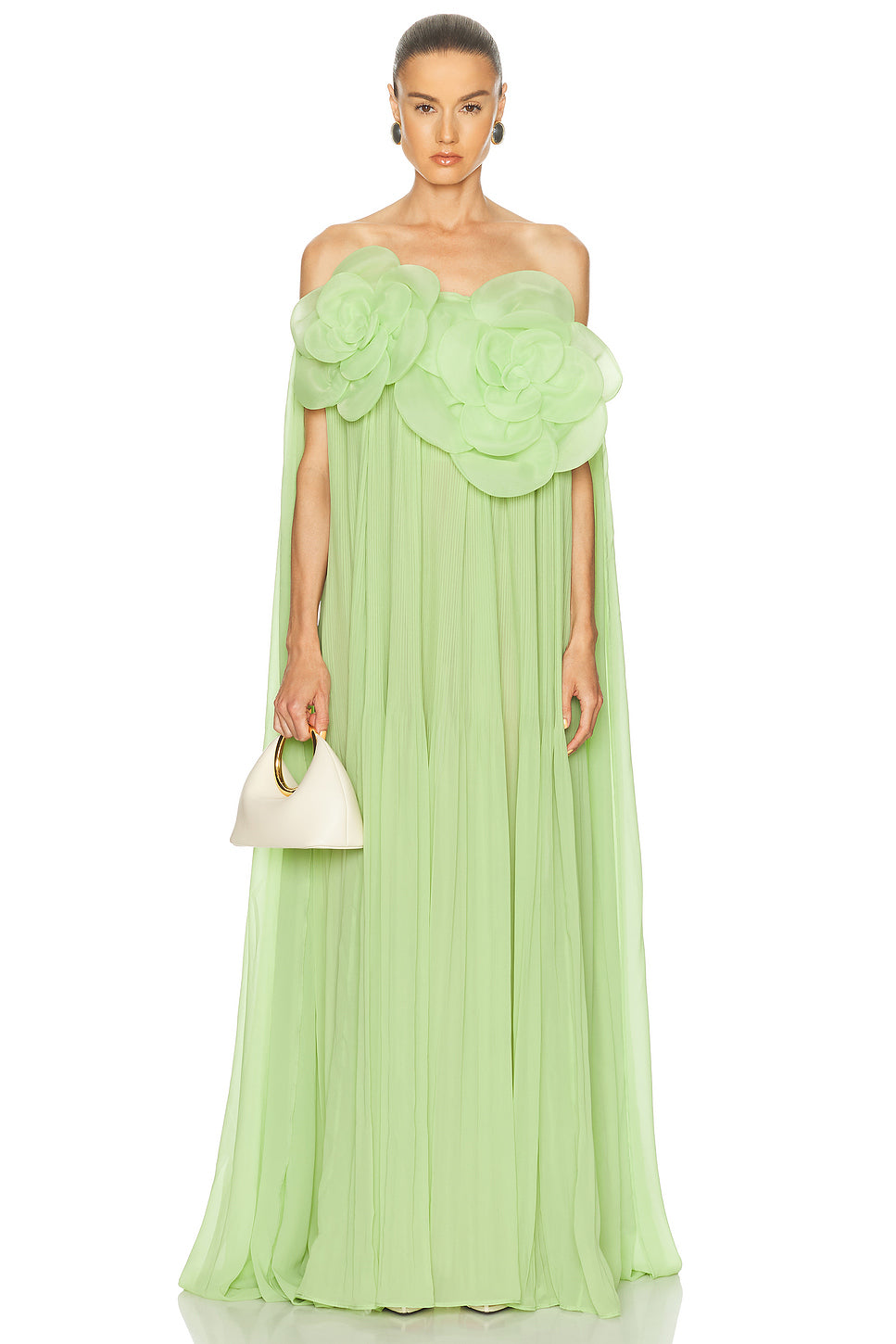 Jaclyn Draped Floor Length Dress
