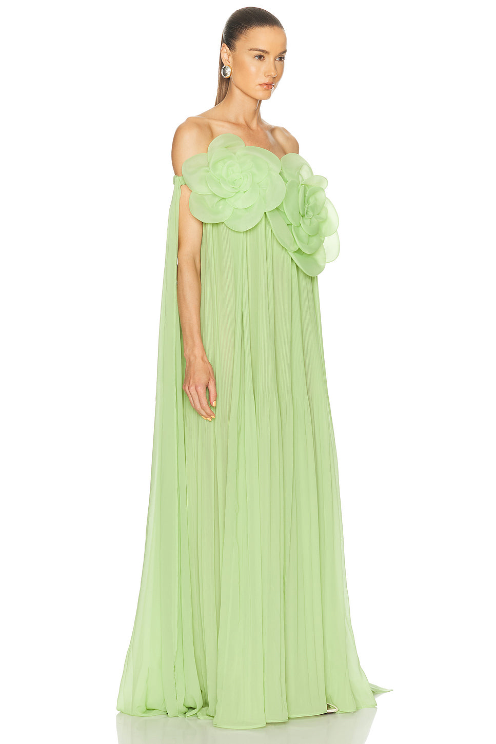 Jaclyn Draped Floor Length Dress