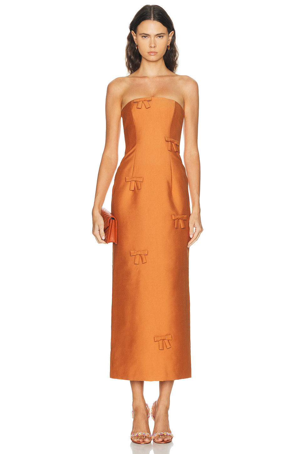 Rayna Bow Bustier Maxi Dress