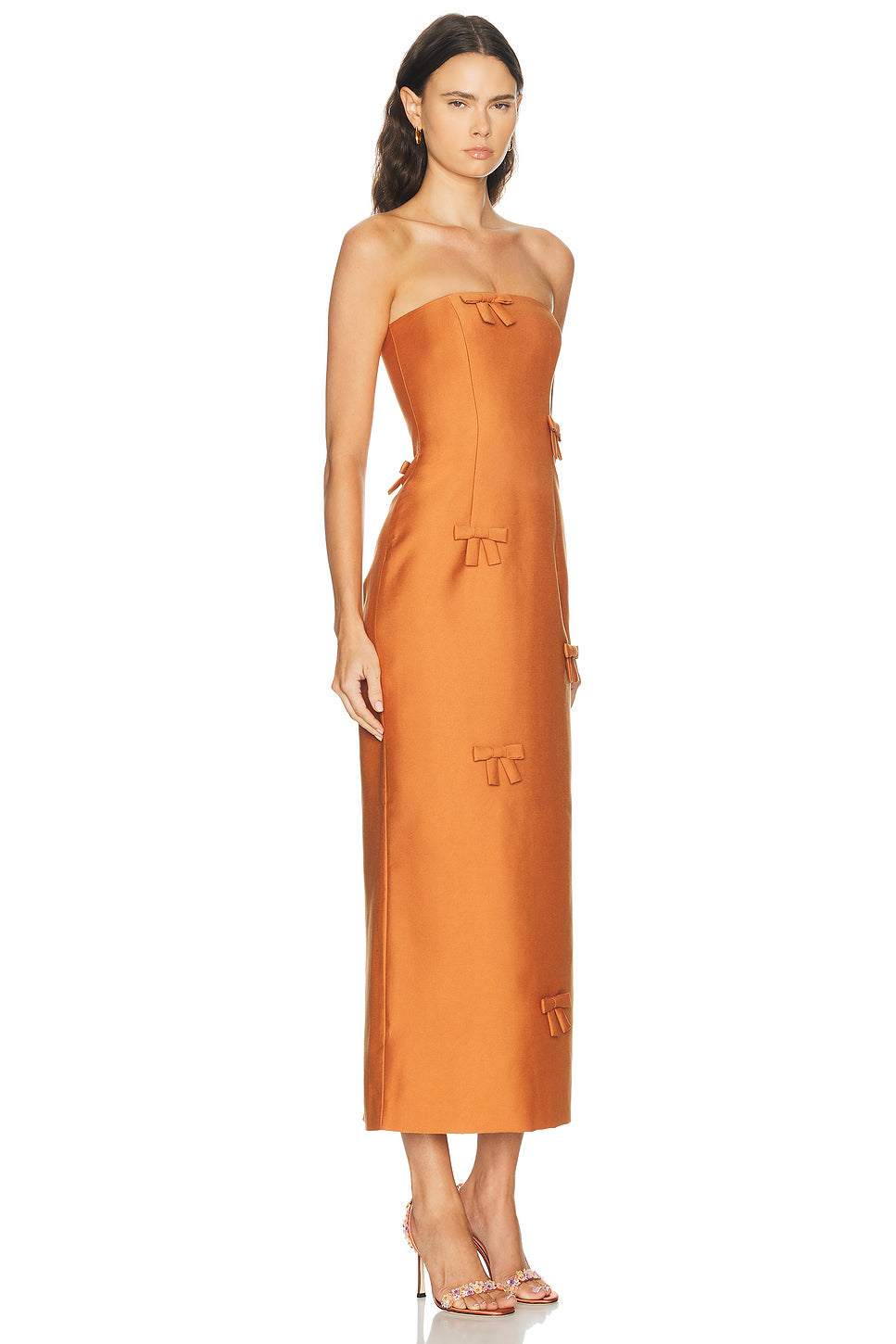 Rayna Bow Bustier Maxi Dress