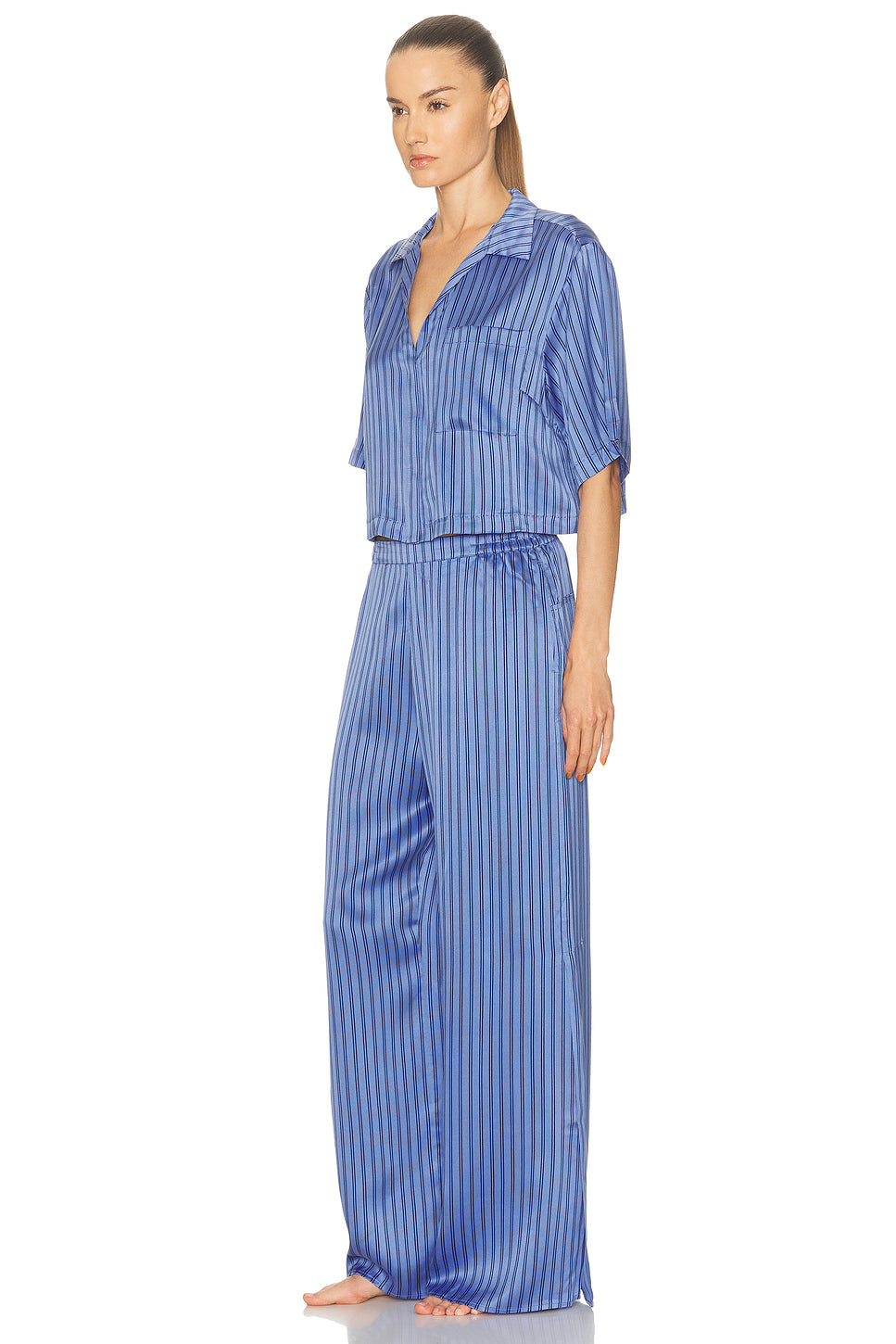Washable Silk High Rise Pant Set