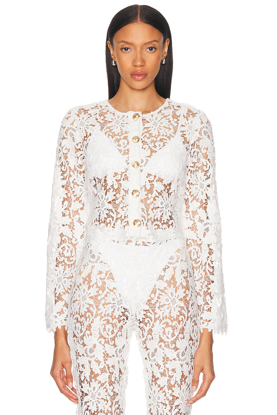 Coco Lace Button Shirt