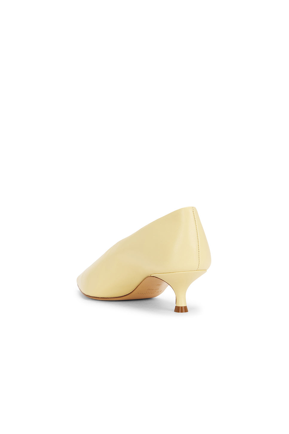 Babouche Leather Kitten Heel