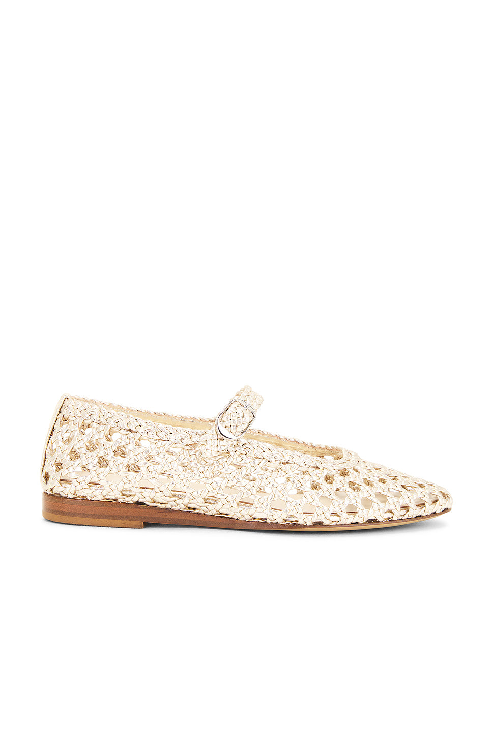 Mary Jane Woven Flat